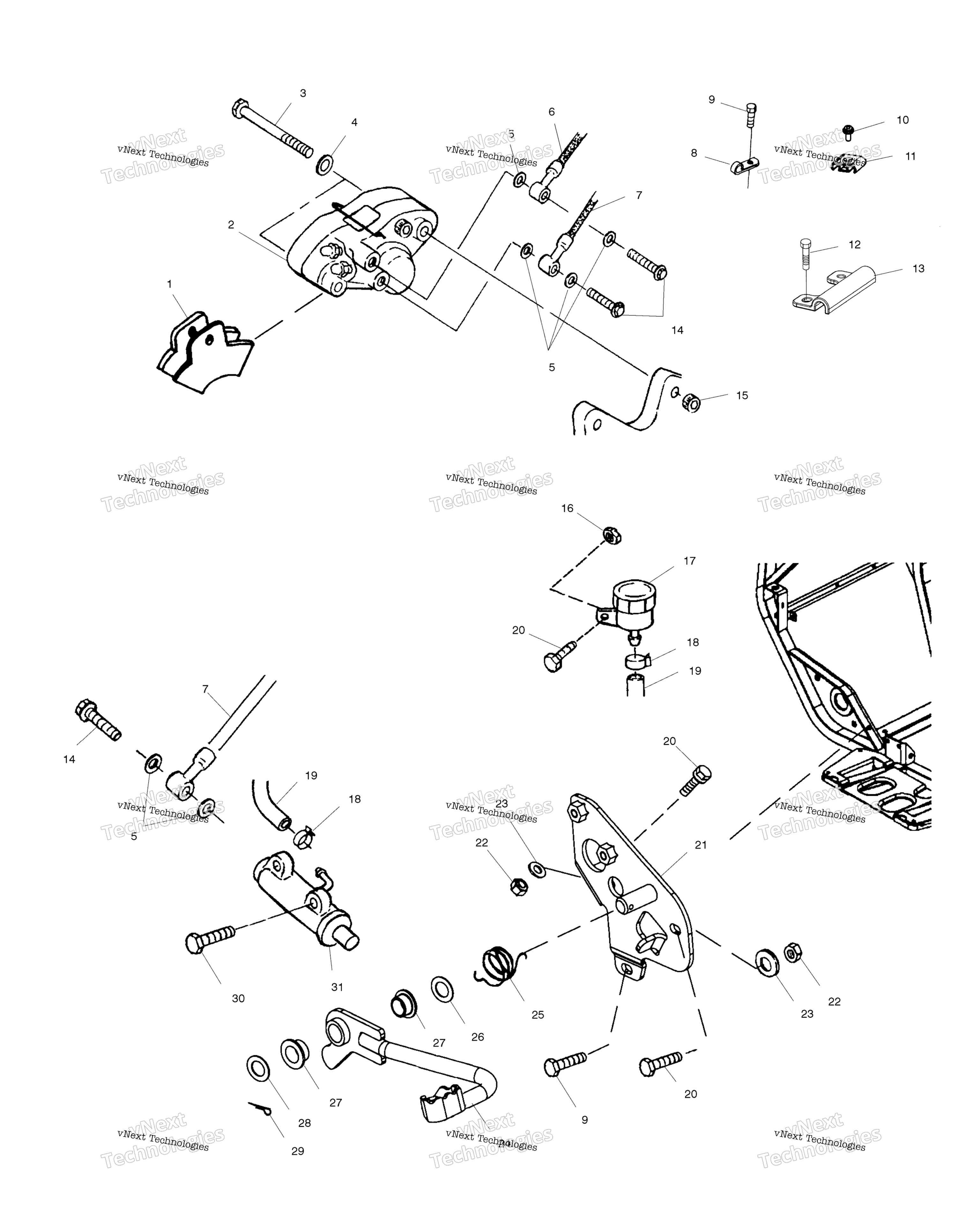 Задняя часть Brake A01ck42aa