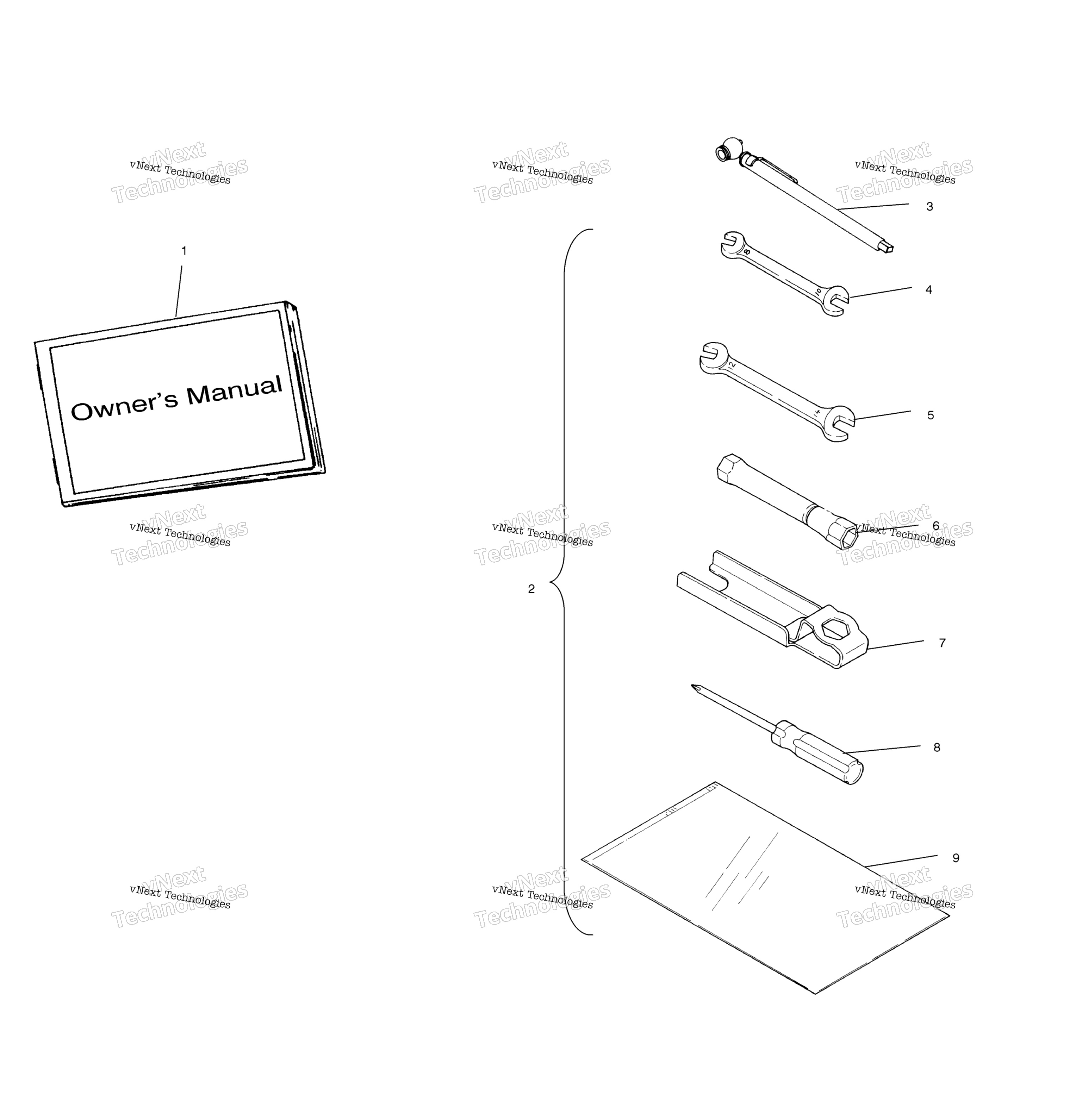 Инструмент Kit A01cl50da