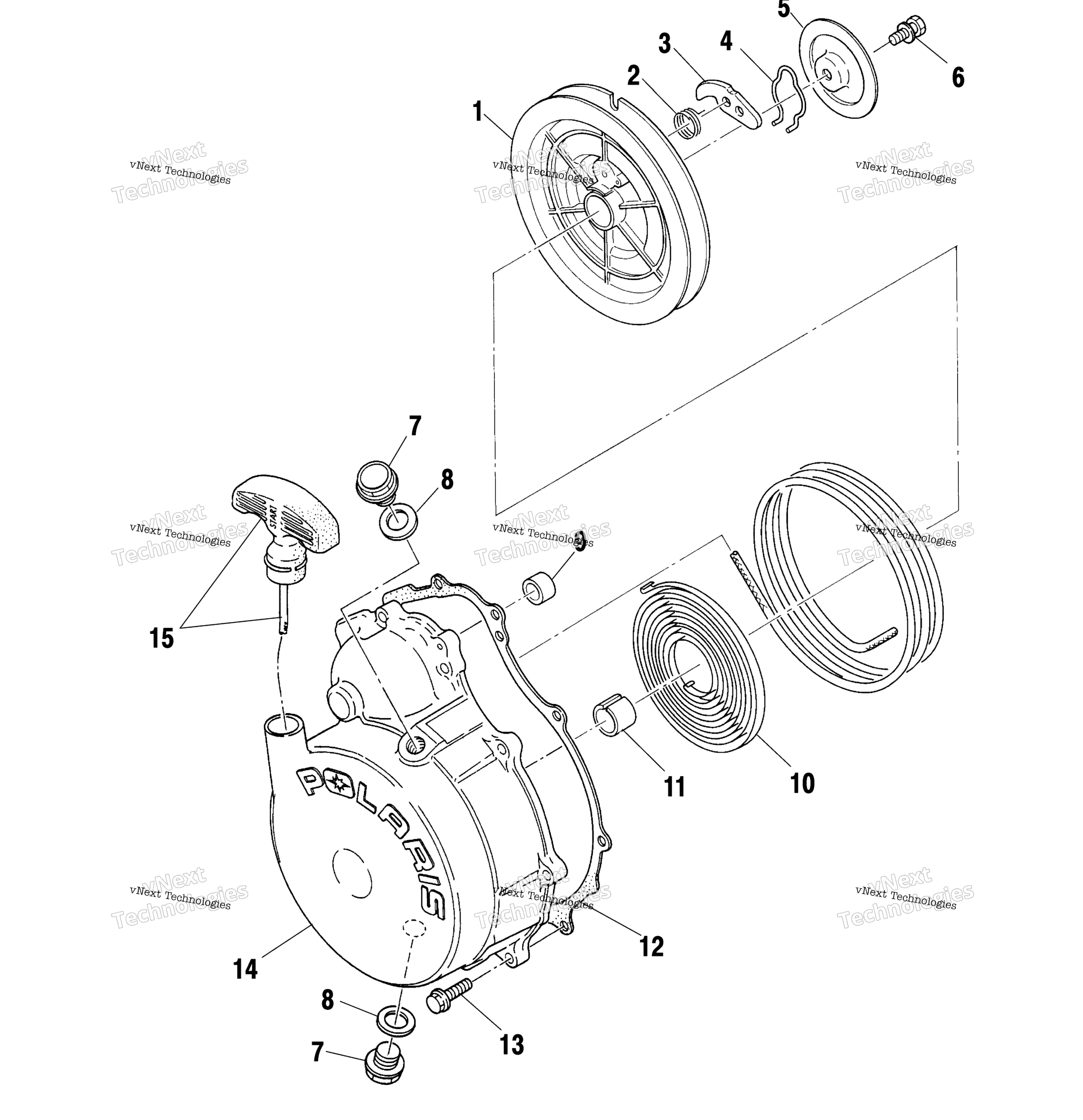 Ручной стартер Starter A01cl50aa