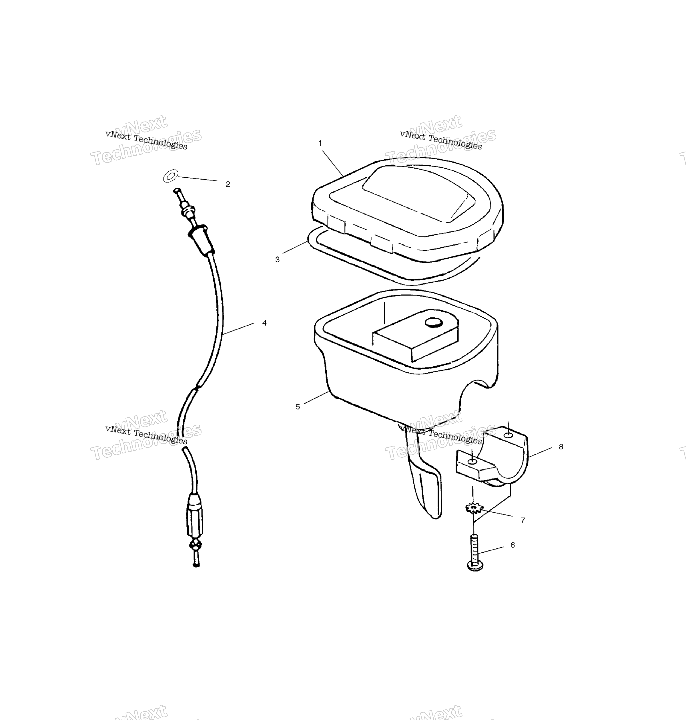 Органы управления Throttle Asm./Cable /Ab