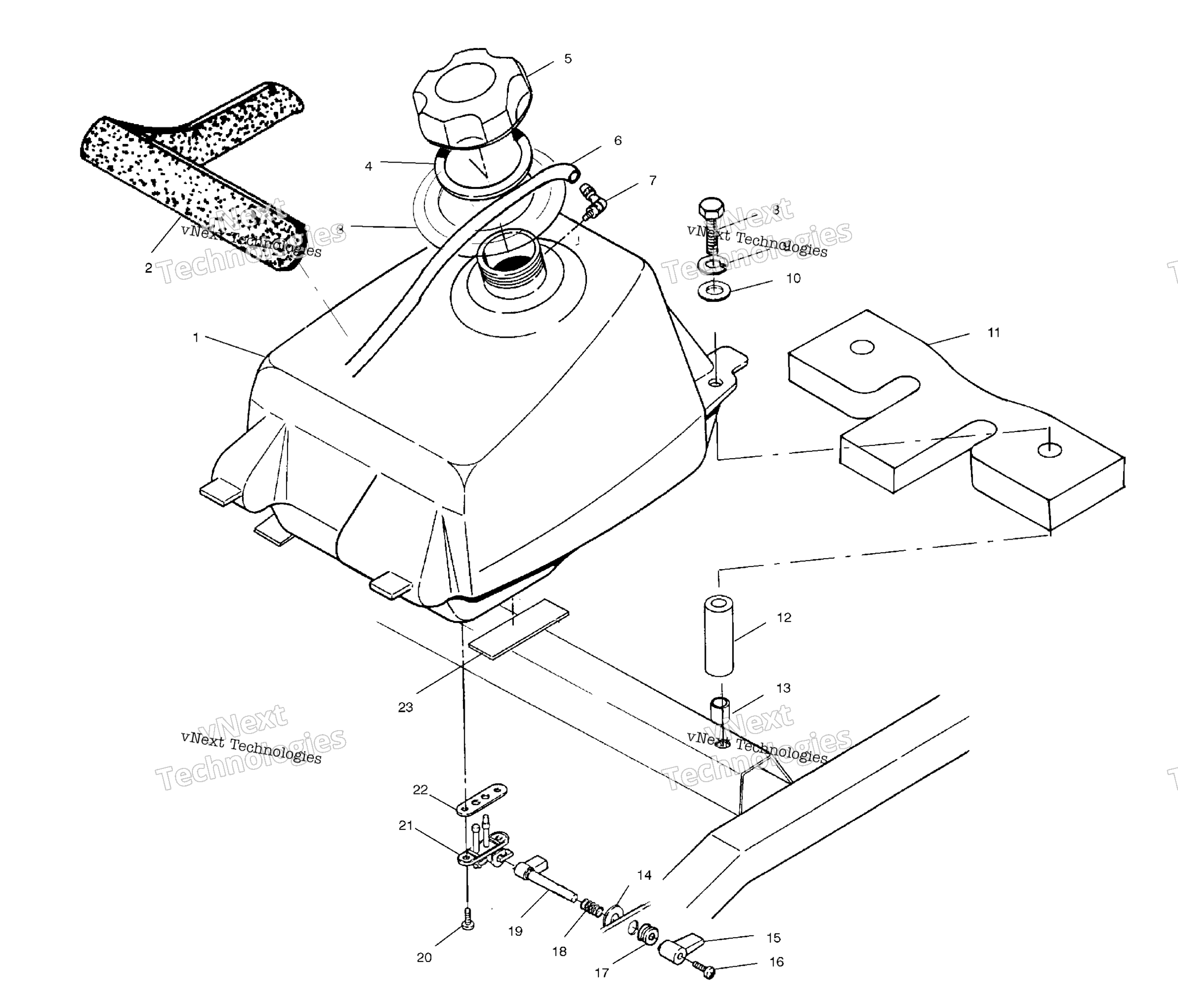 Топливная система Tank A02ba50aa/Ab