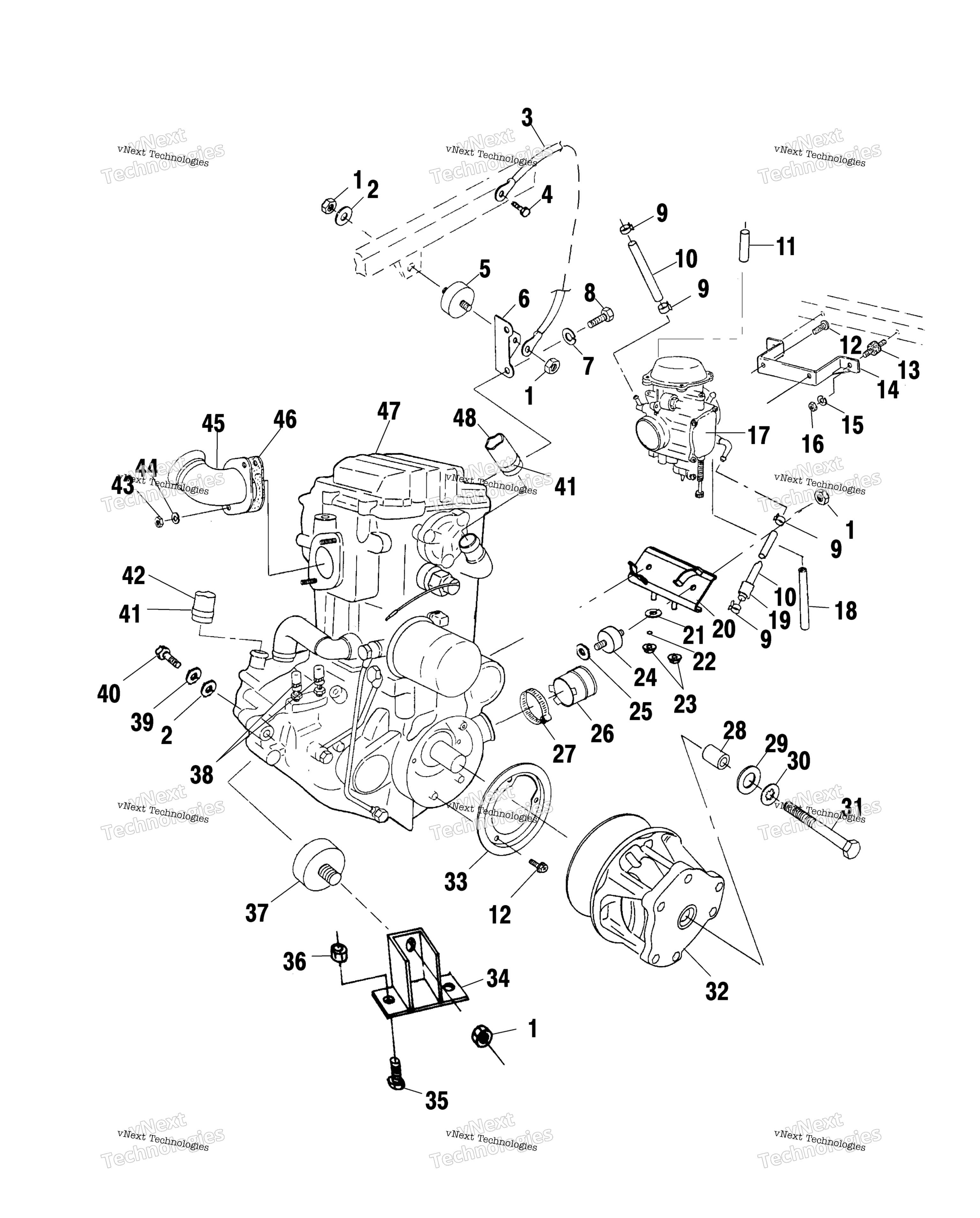 Двигатель Mounting /Ac