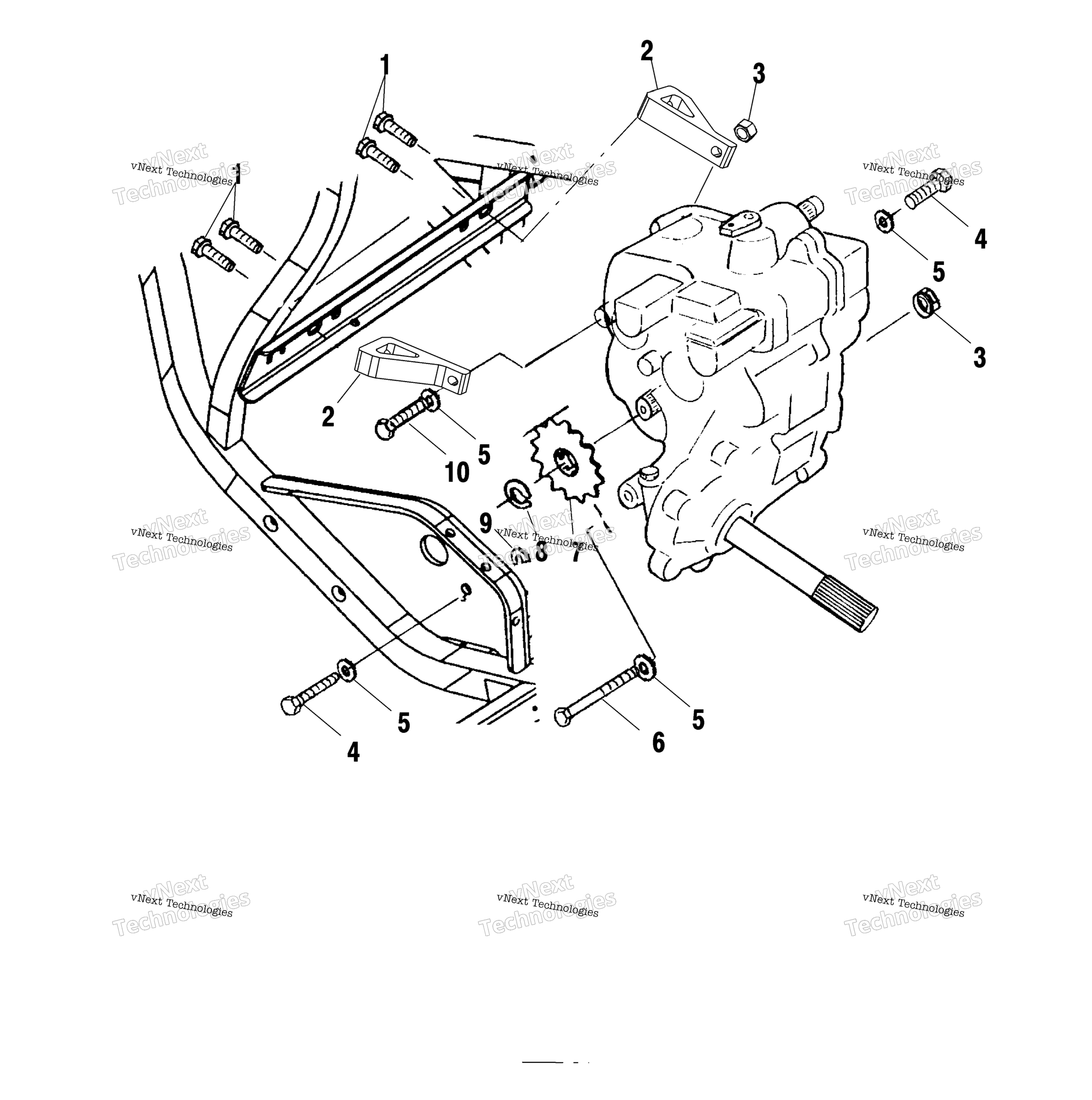Картер редуктора Mounting /Ac