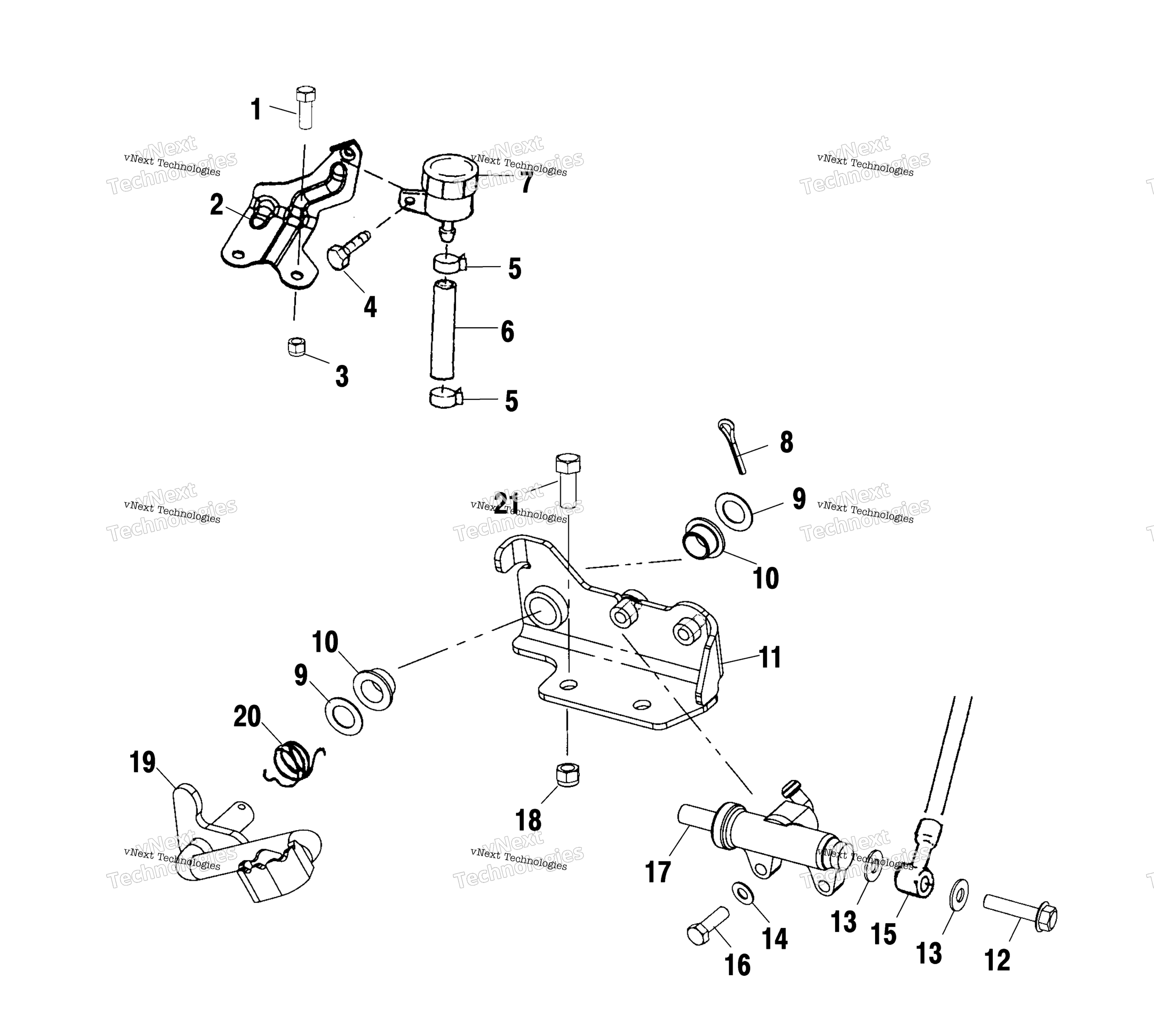 Задняя часть Brake Master Cylinder /Ac