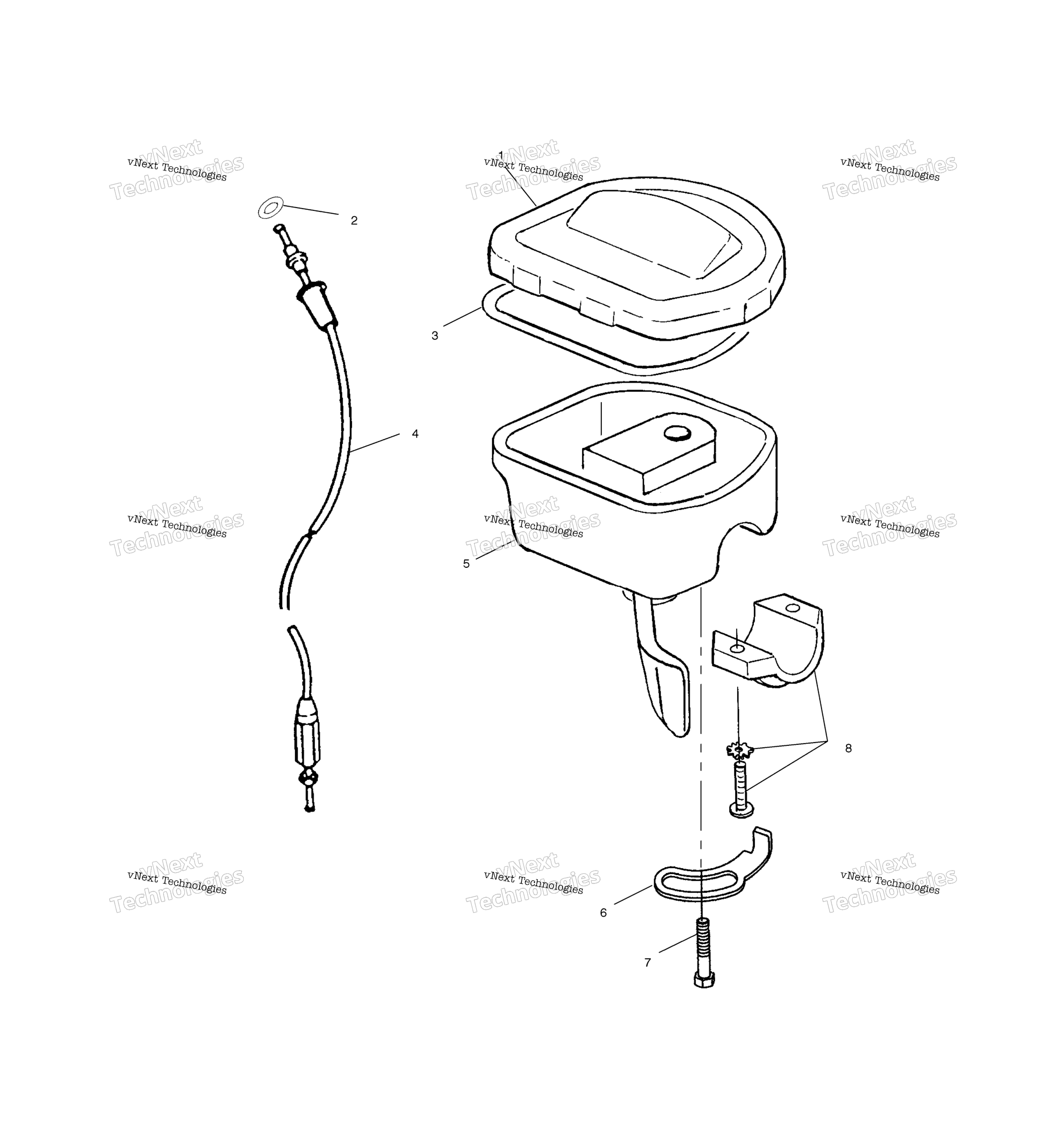 Органы управления Throttle Asm/Cable A02cb32aa/Ab/Fc