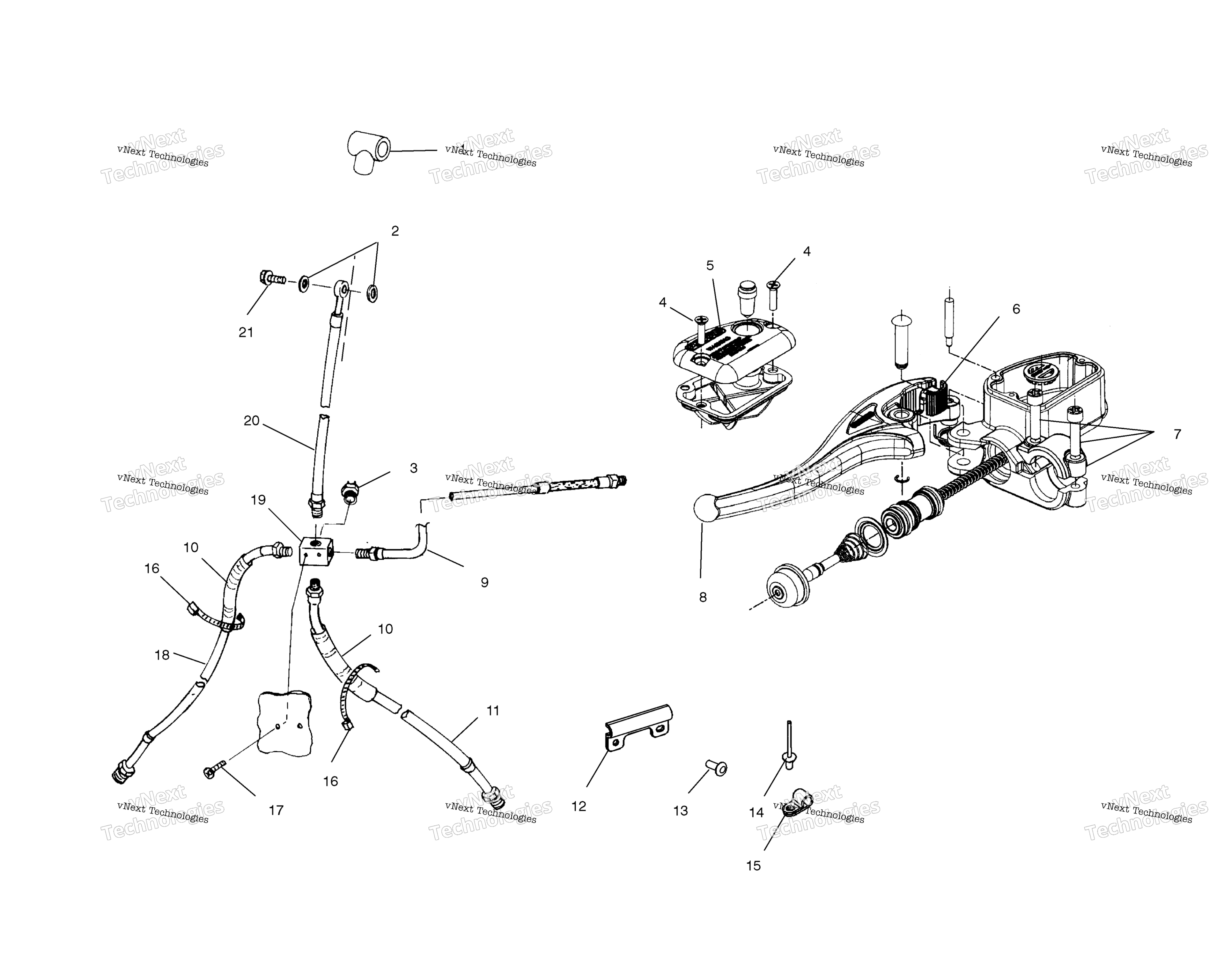 Тормоз Line/Master Cylinder