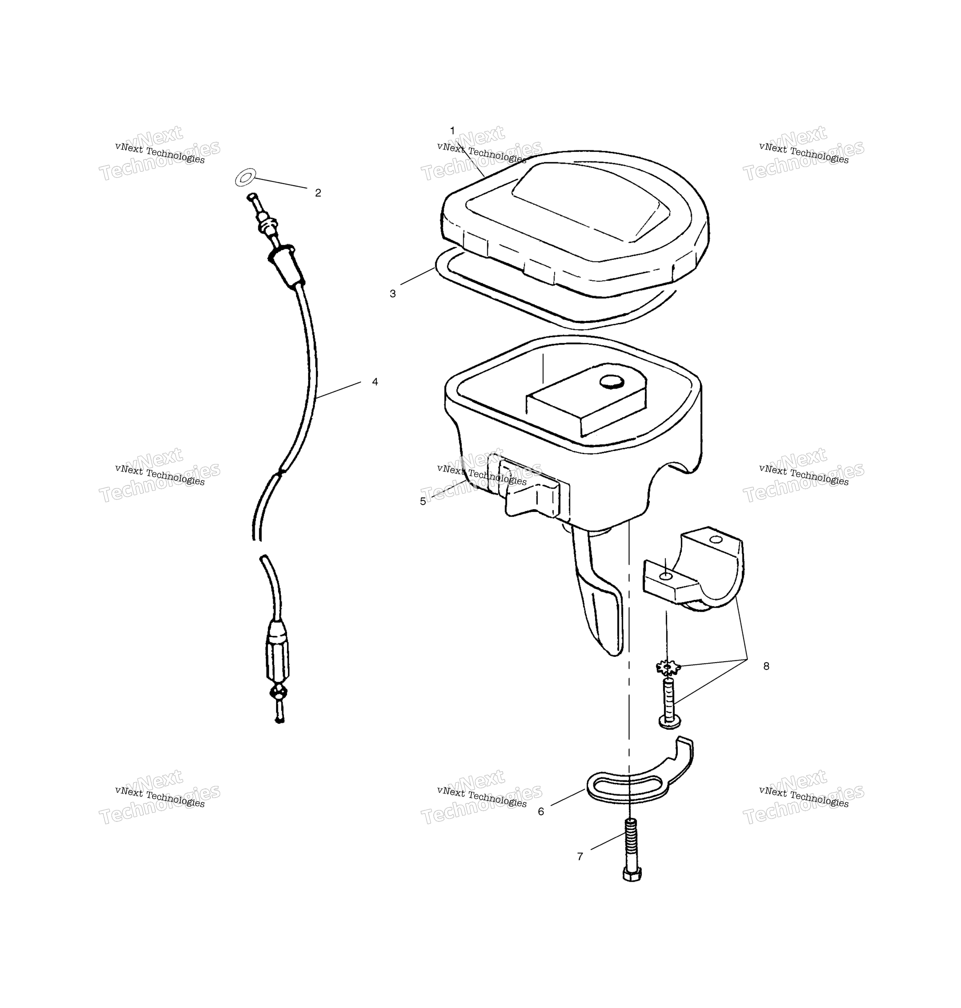 Органы управления Throttle Asm/Cable /Ab/Ac/Fb