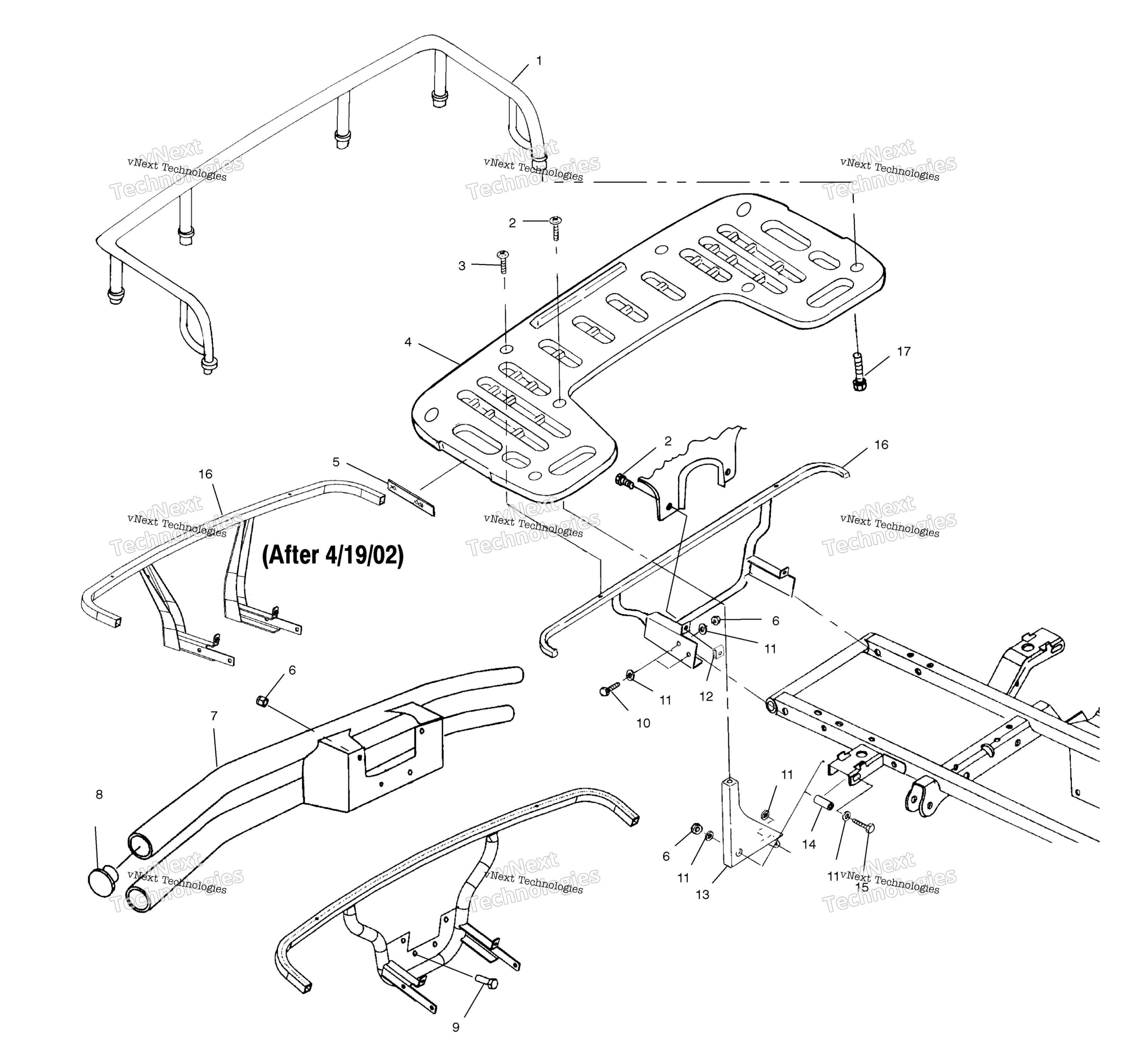 Задняя часть Rack Mounting /Ab/Ac/Fb