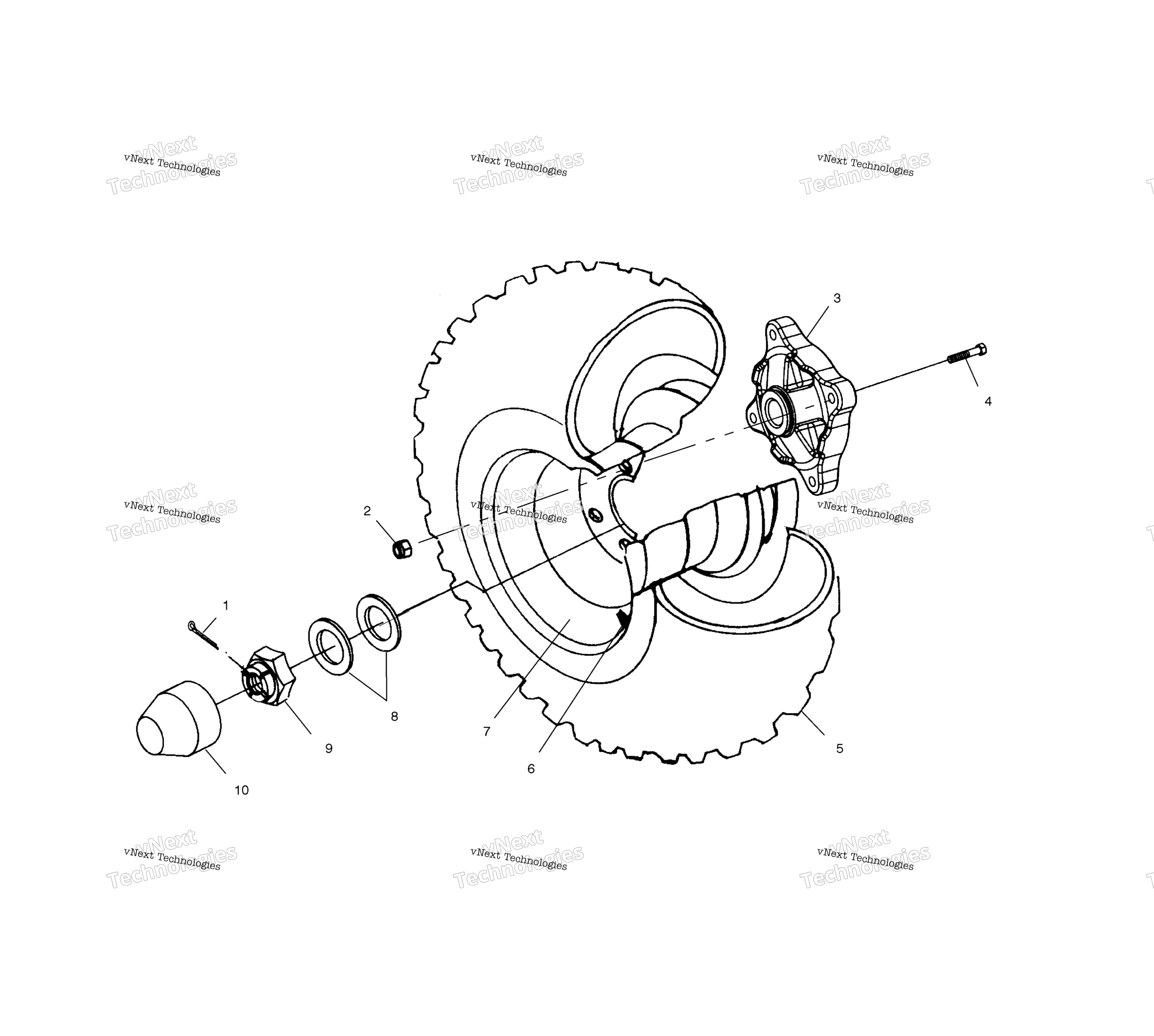 Задняя часть Wheel Drive /Ab/Ac/Fb