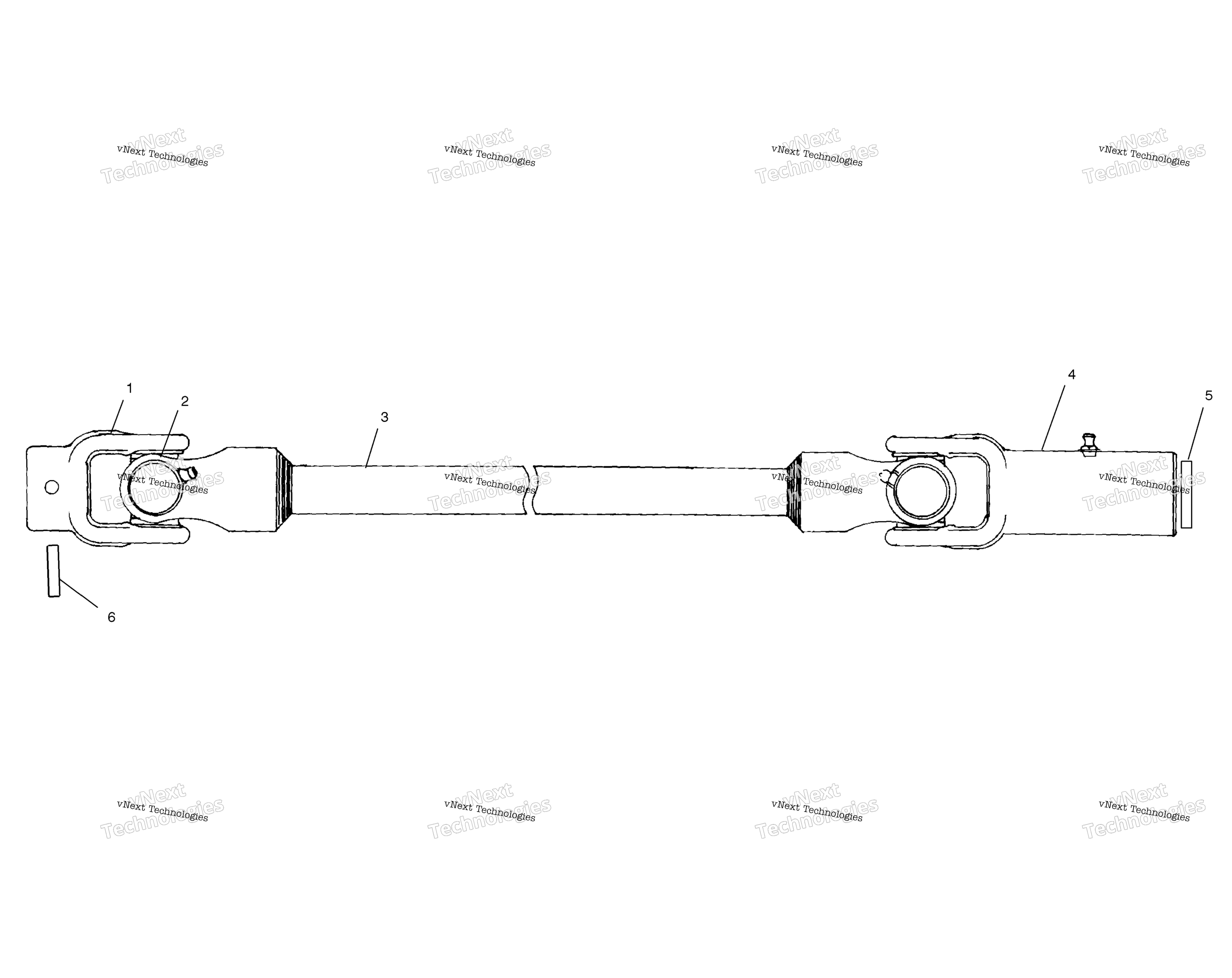 Передняя часть Prop Shaft A02cd32aa/Ab/Ac