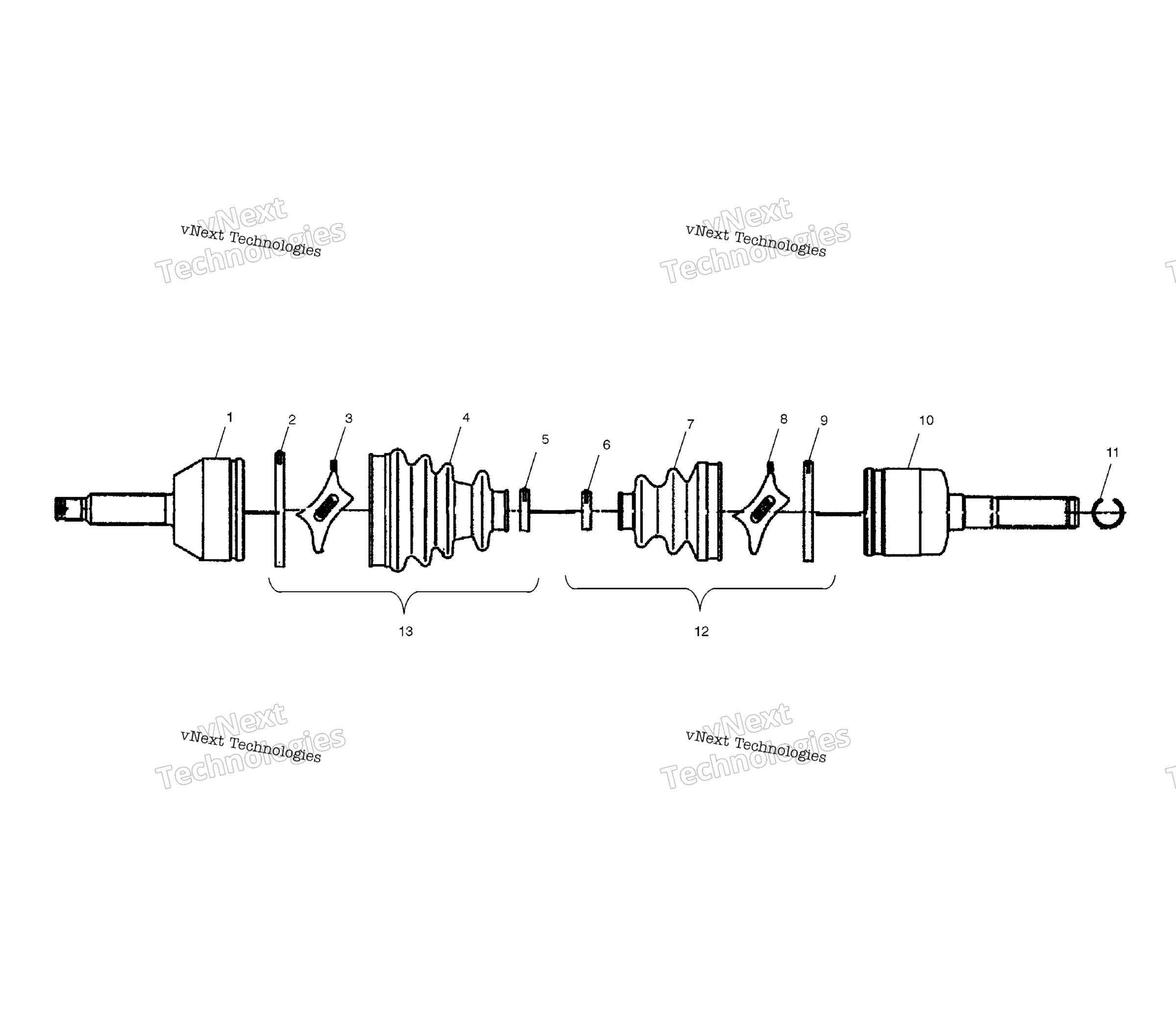 Привод Shaft A02cd50ab/Fb