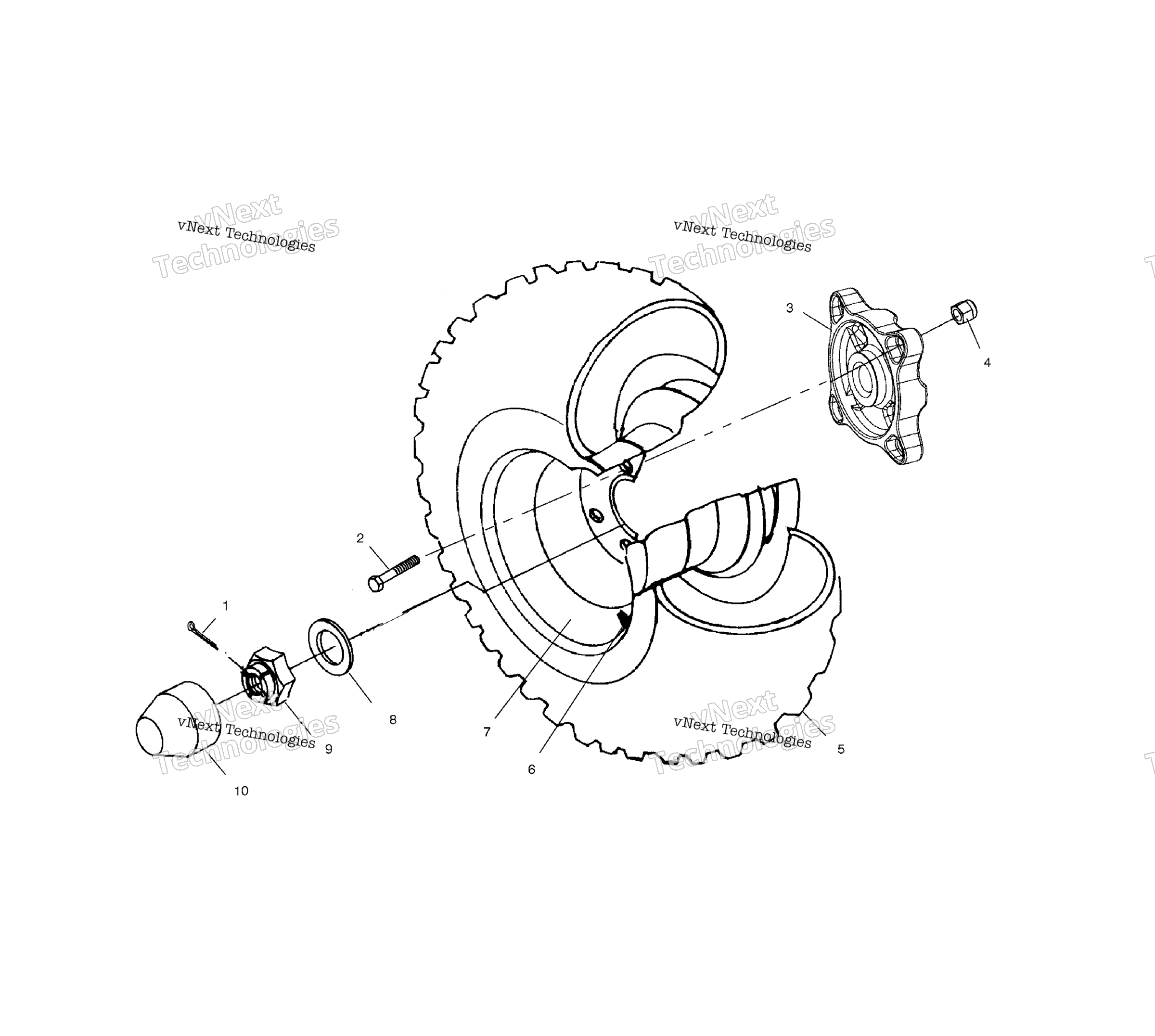 Задняя часть Wheel Drive /Ab/Fb