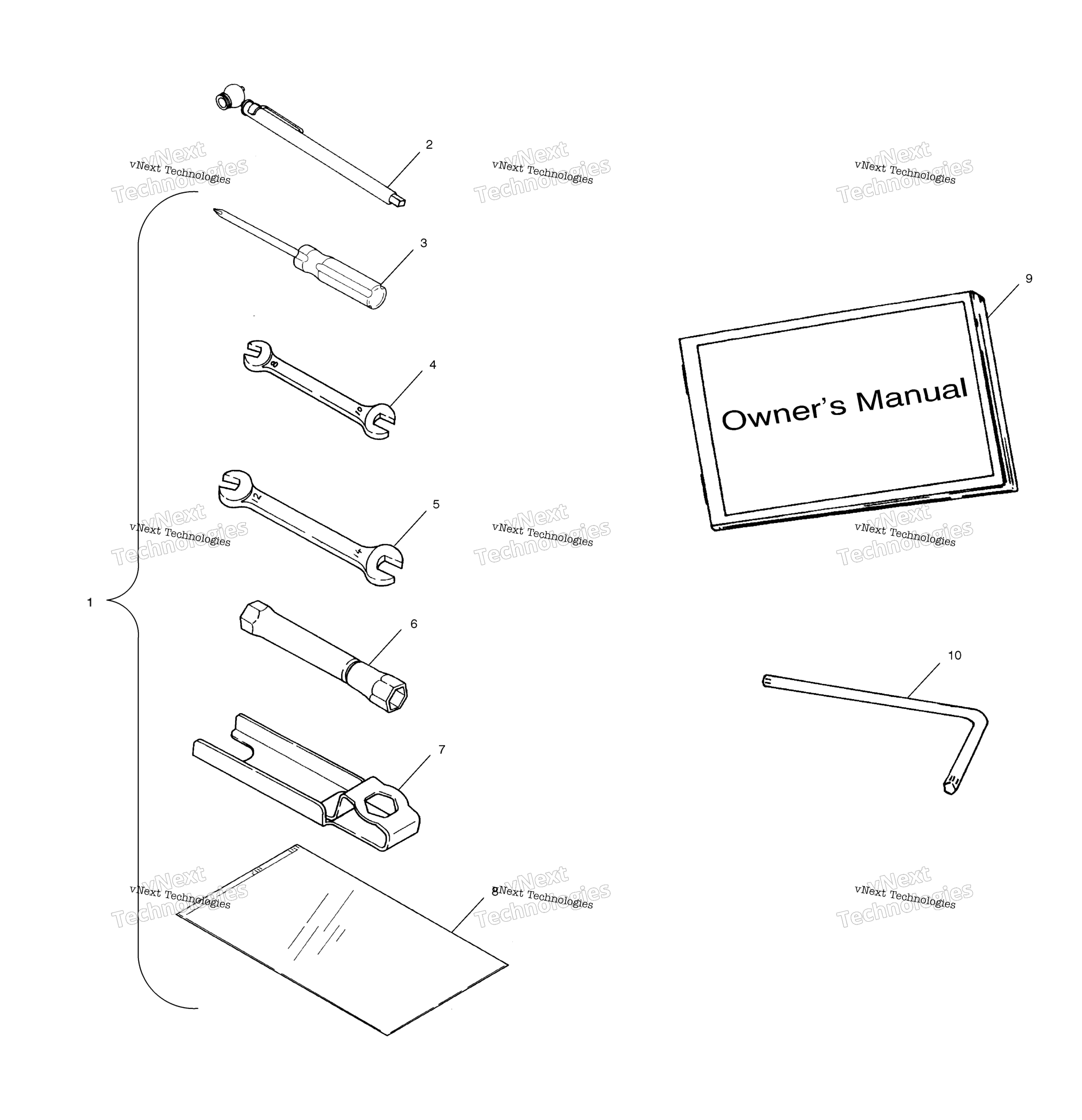 Инструмент Kit A02cd50aa/Ab/Fb