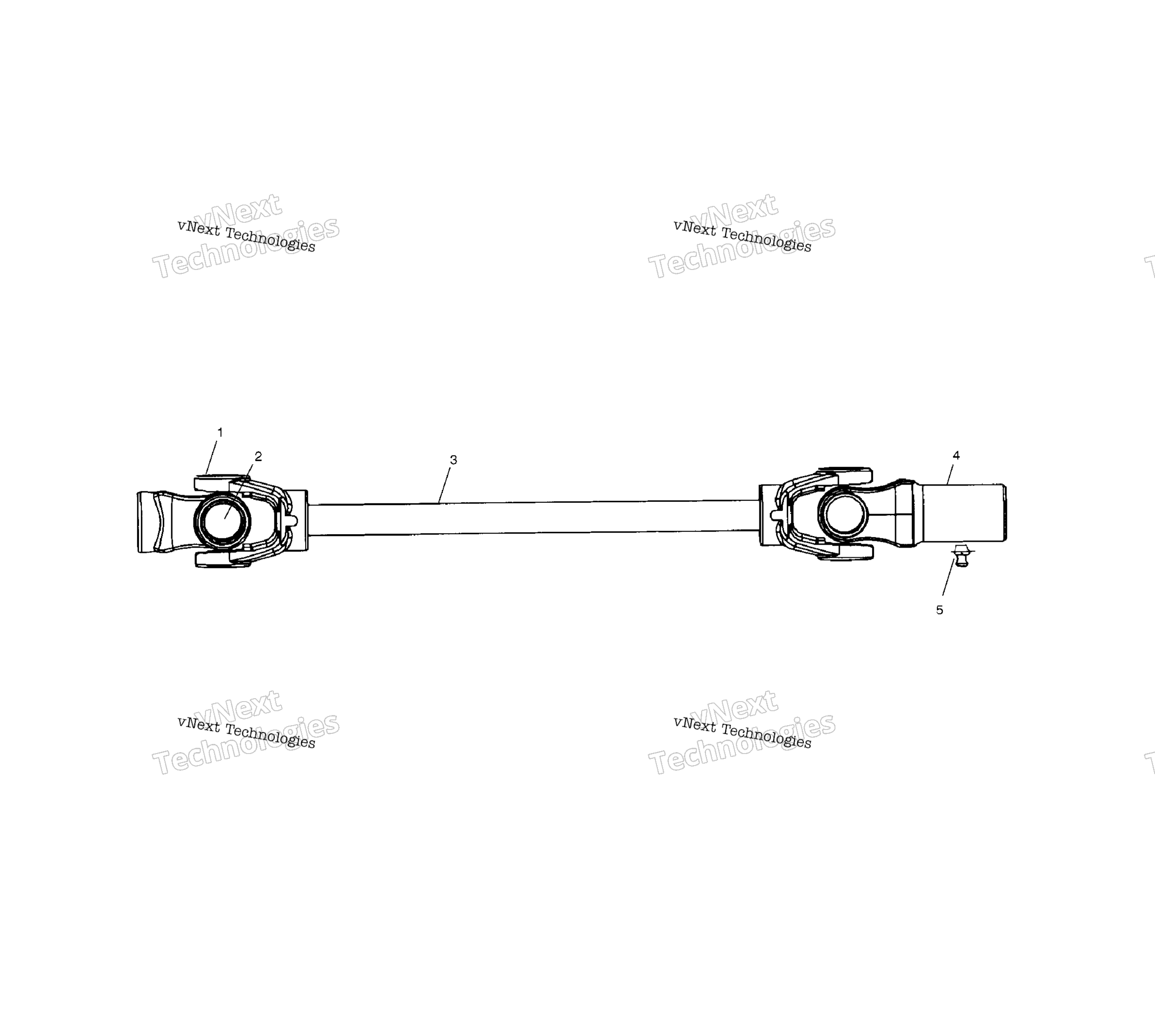 Передняя часть Prop Shaft A02cd50ab/Fb