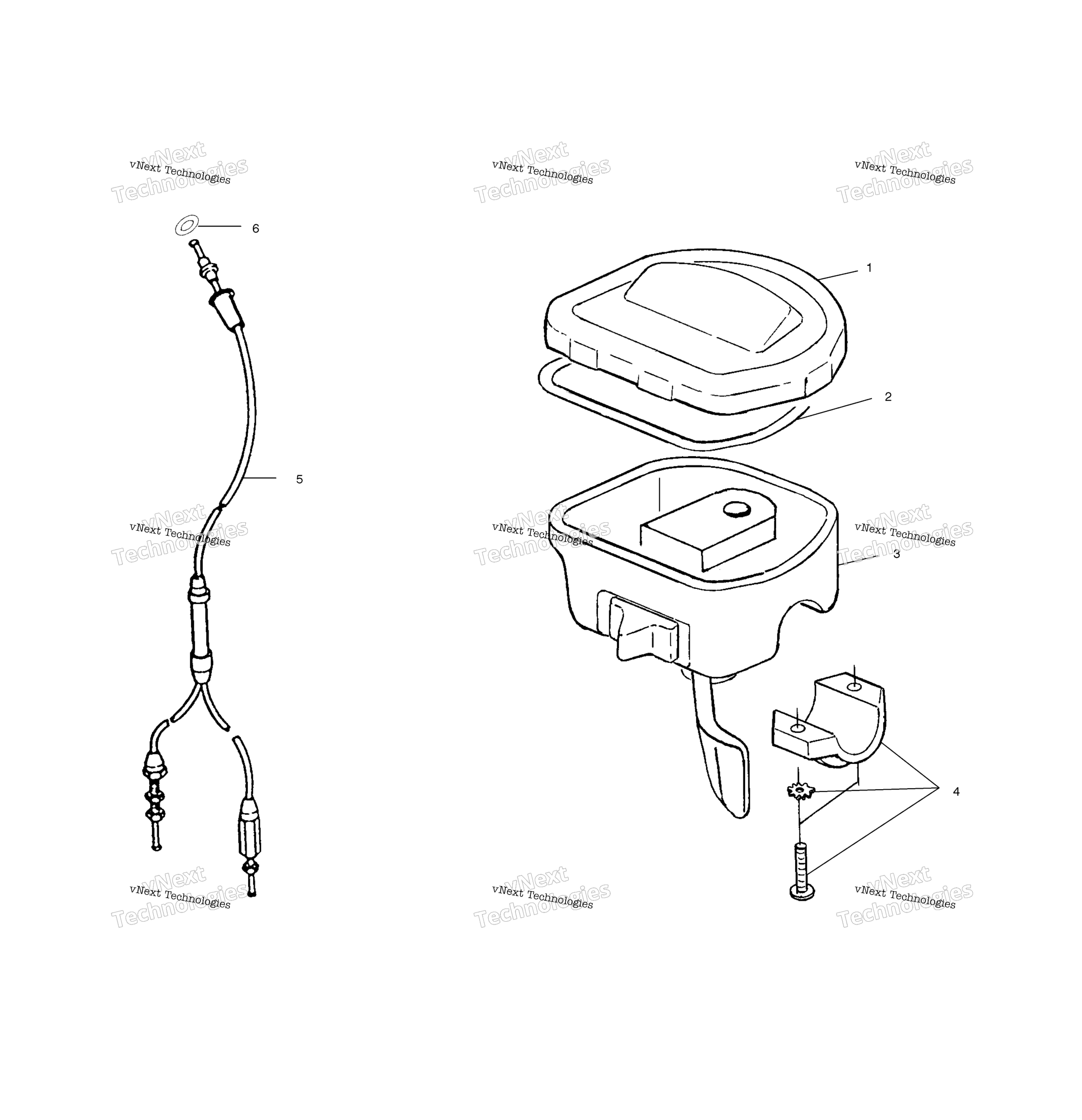 Органы управления Throttle Asm/Cable