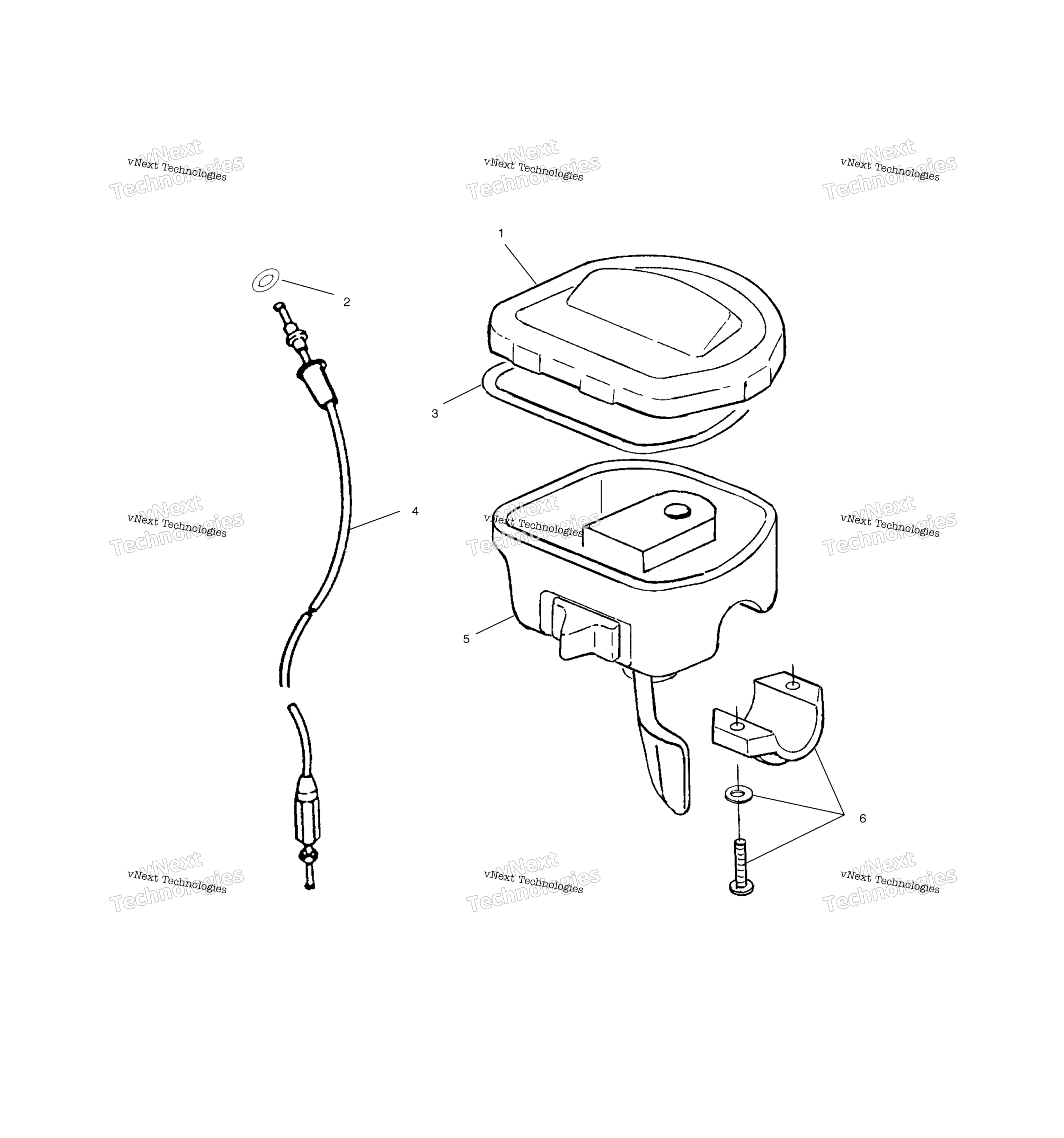 Органы управления Throttle Asm/Cable