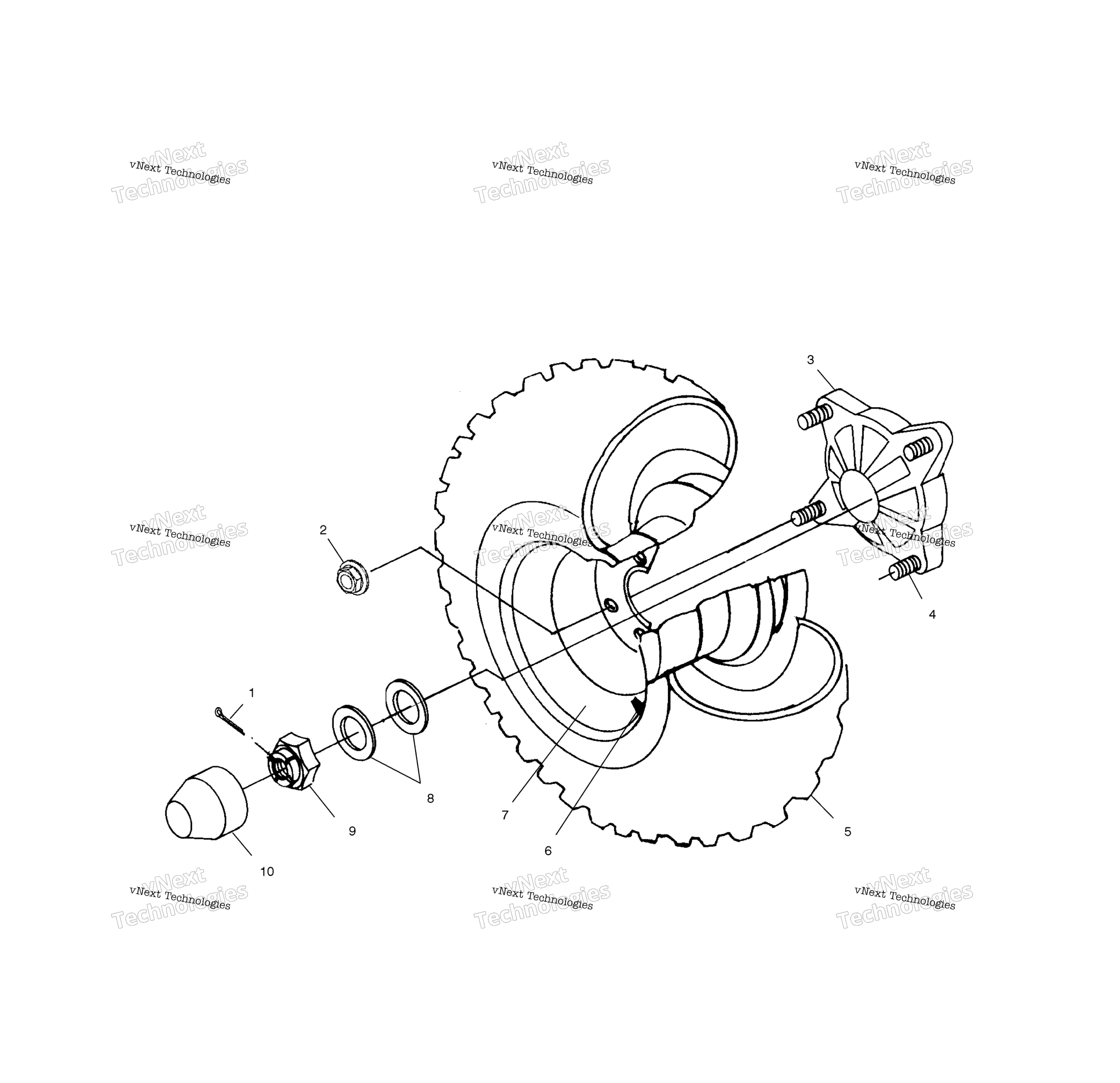Задняя часть Wheel Drive