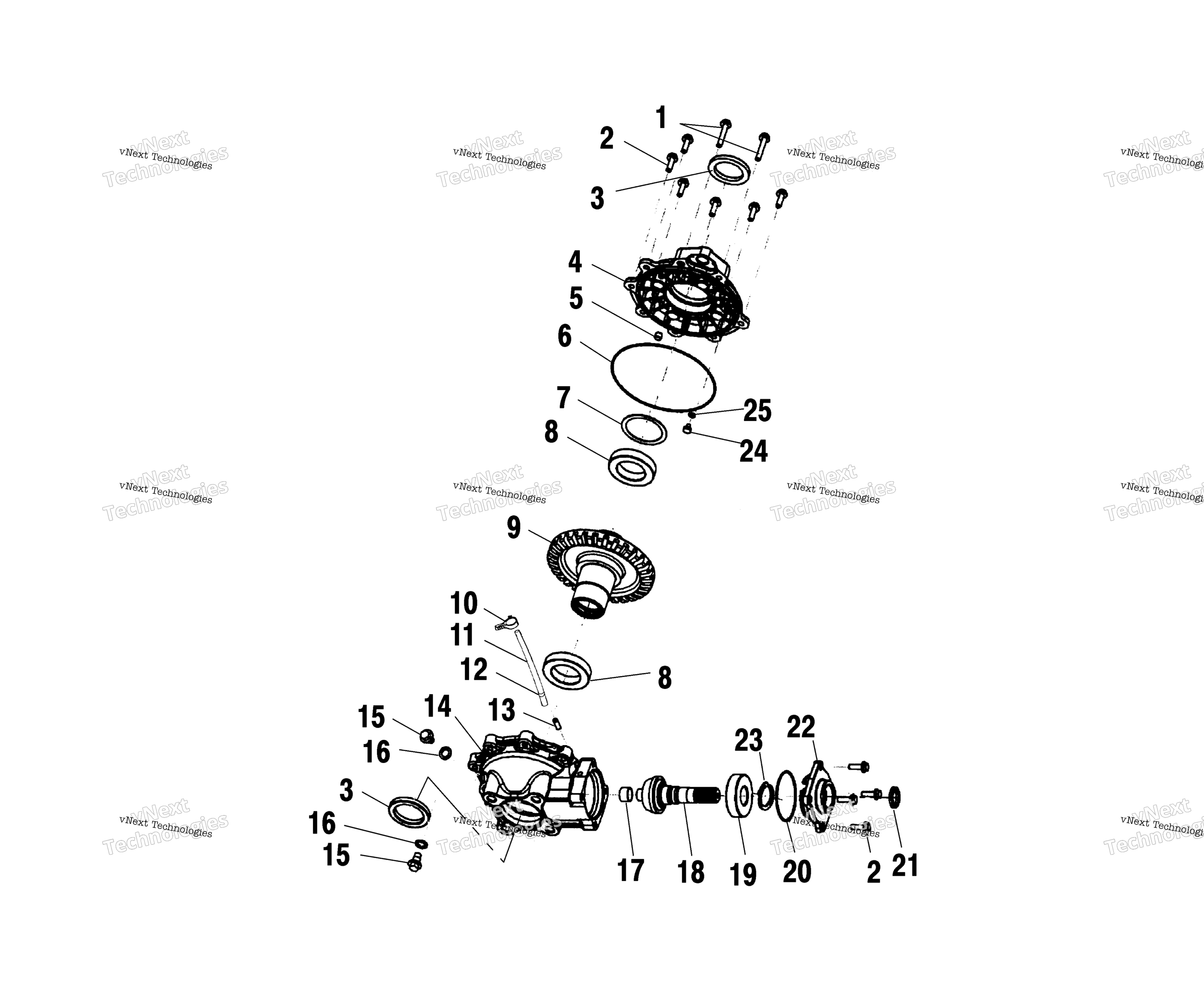 Задняя часть Housing