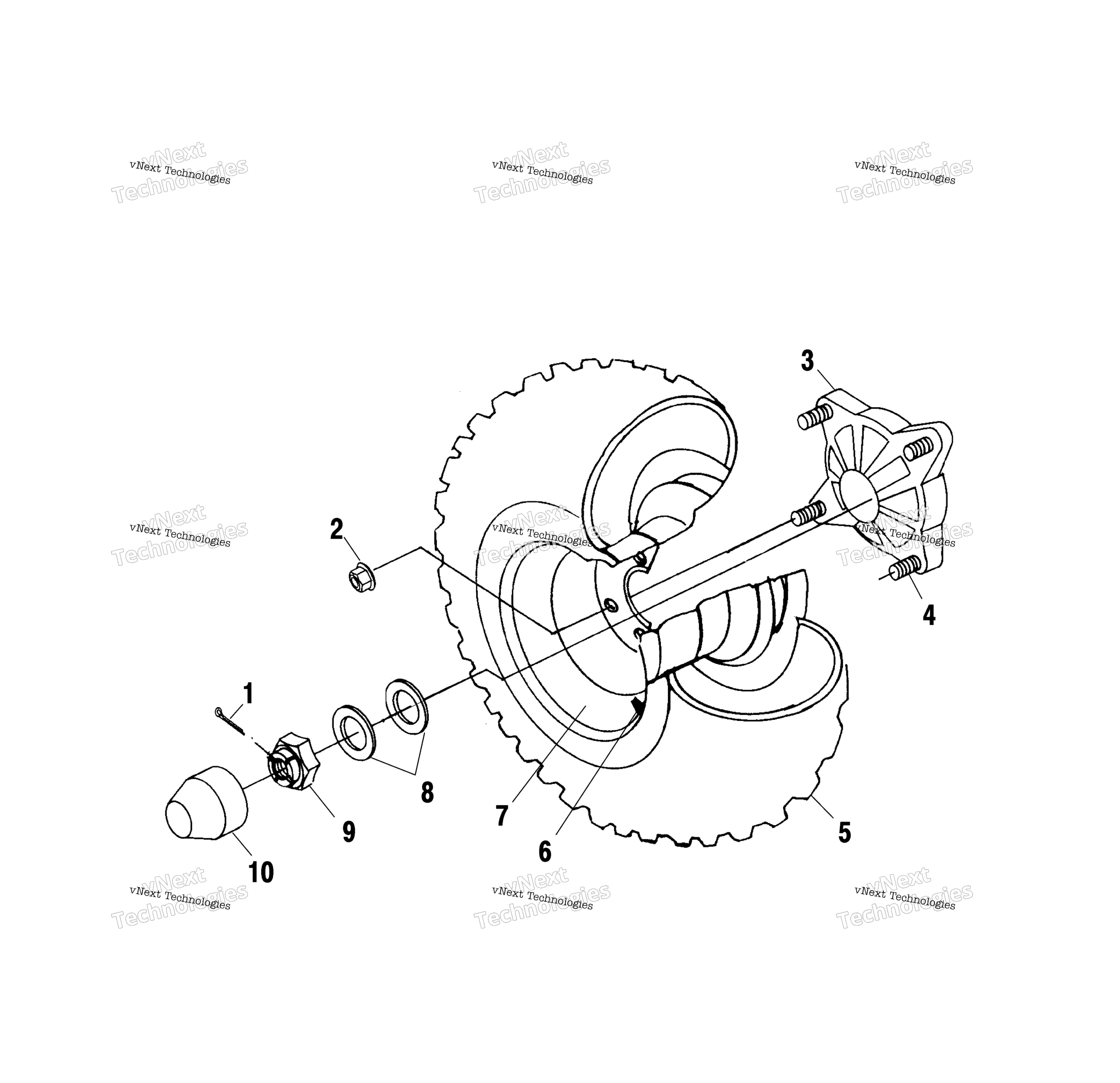 Задняя часть Wheel Drive