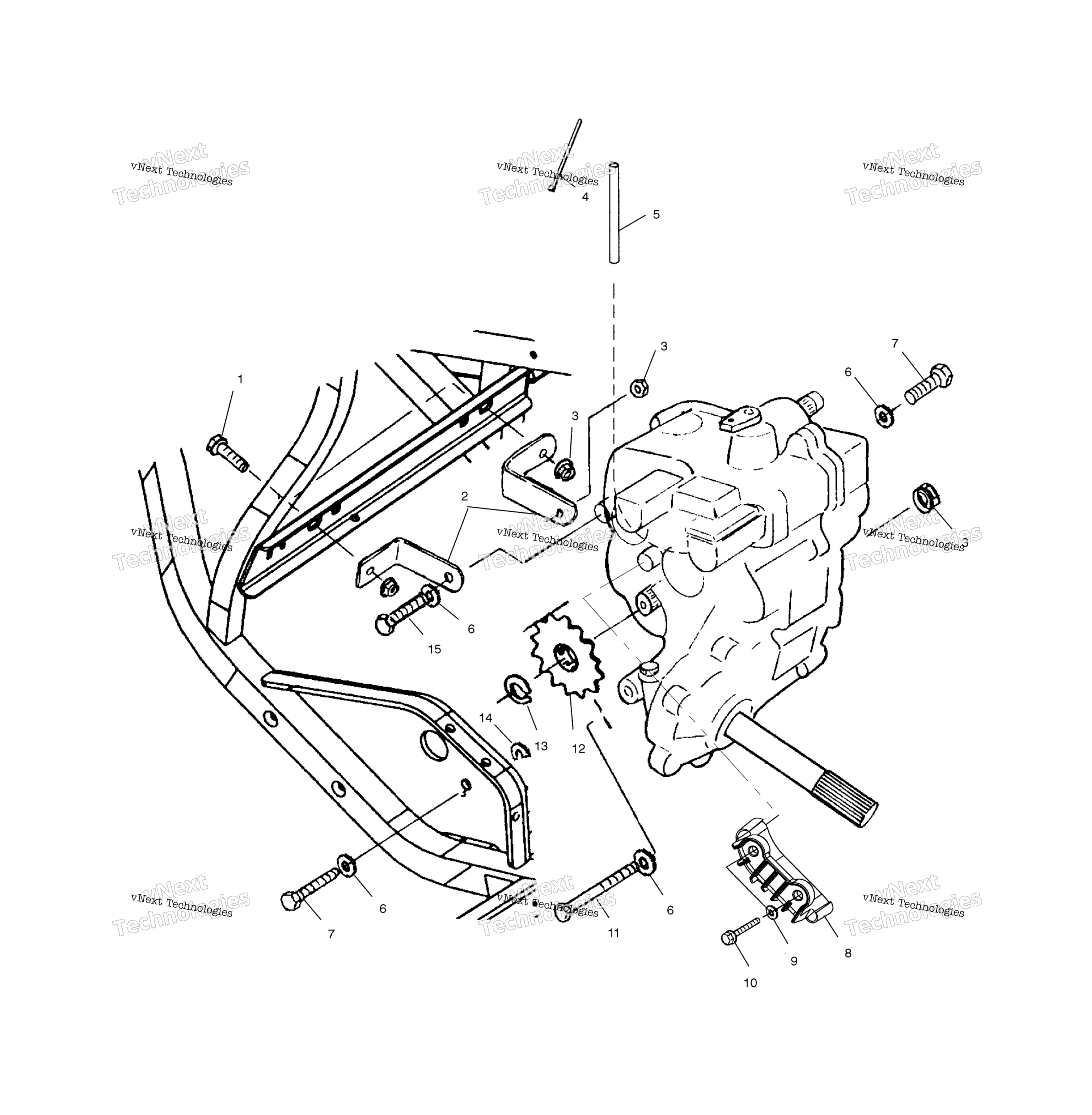 Картер редуктора Mounting /Da
