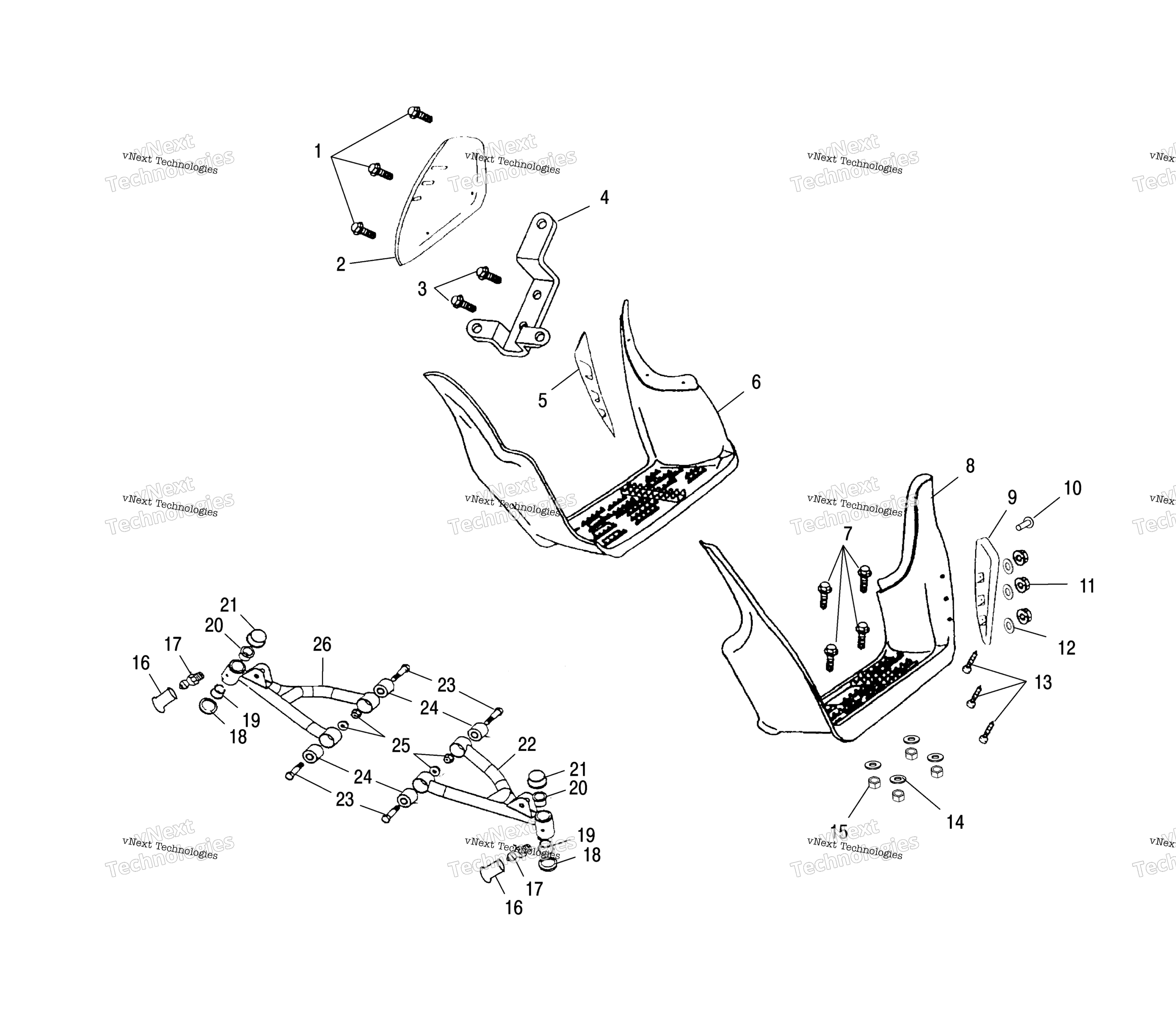 Swing Arm / Footrest / Cb / Cc