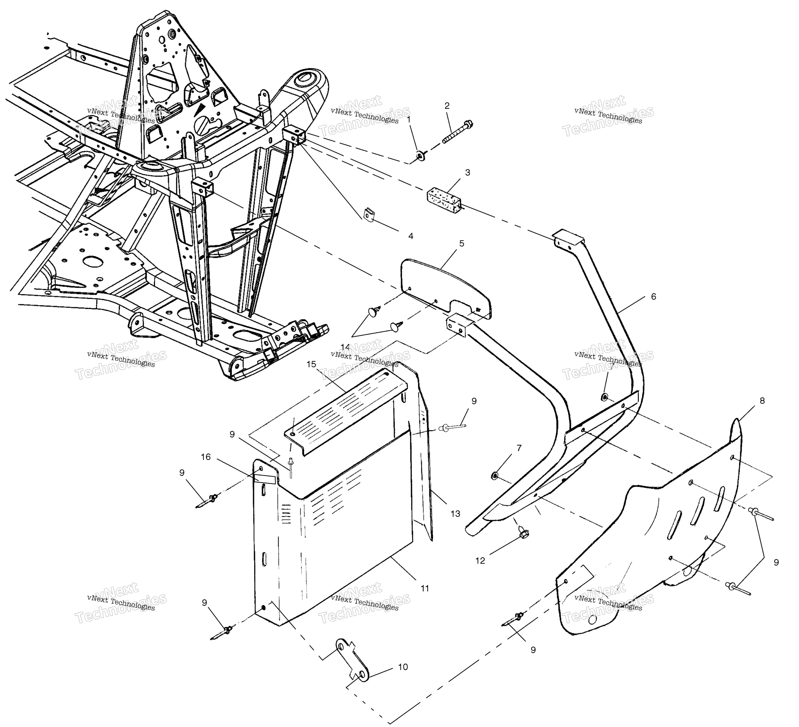 Передняя часть Bumper And Shields