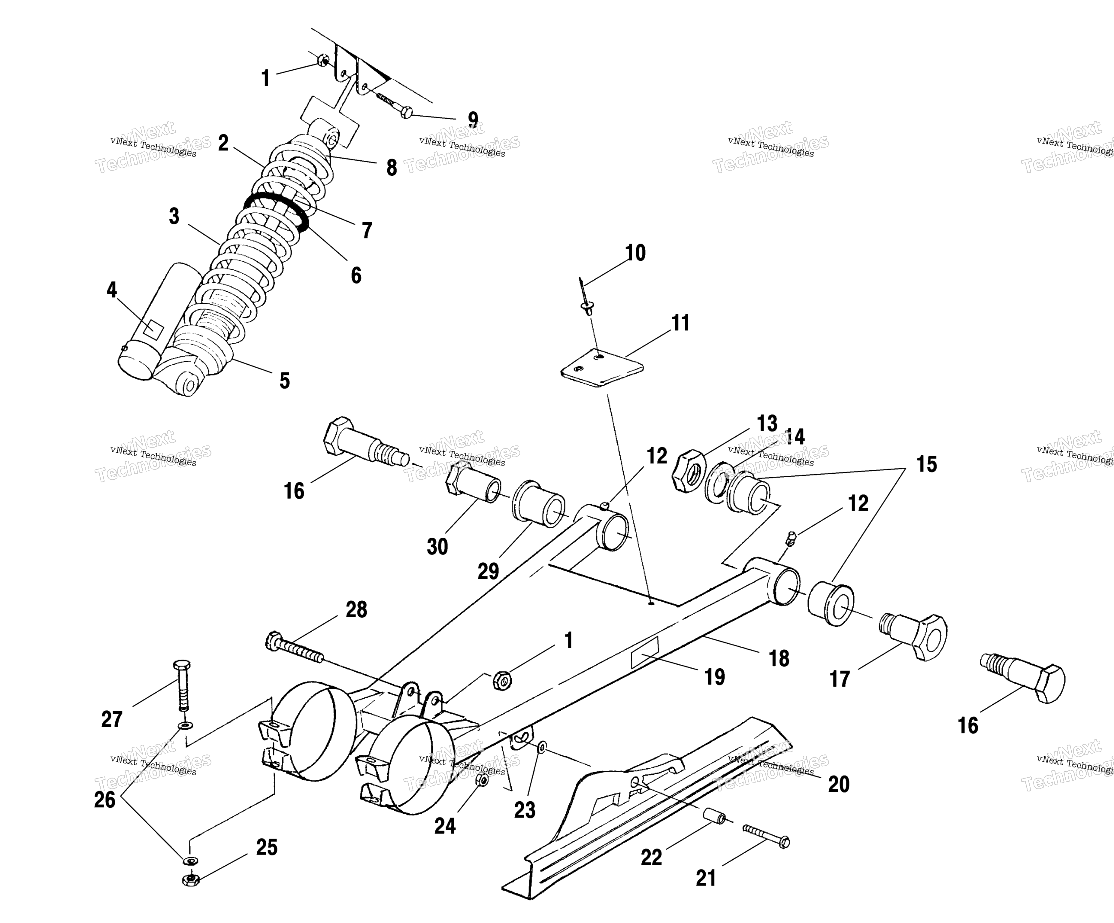 Swing Arm / Shock крепление