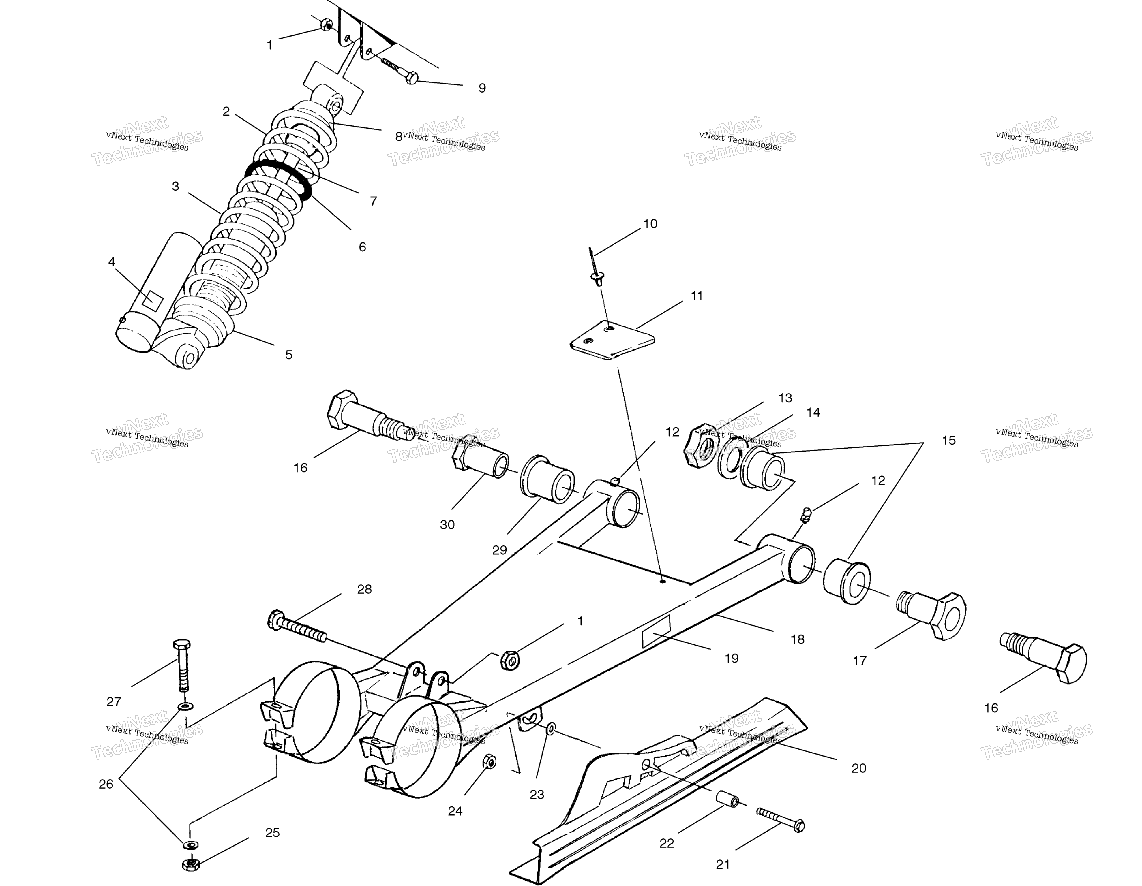 Swing Arm / Shock крепление