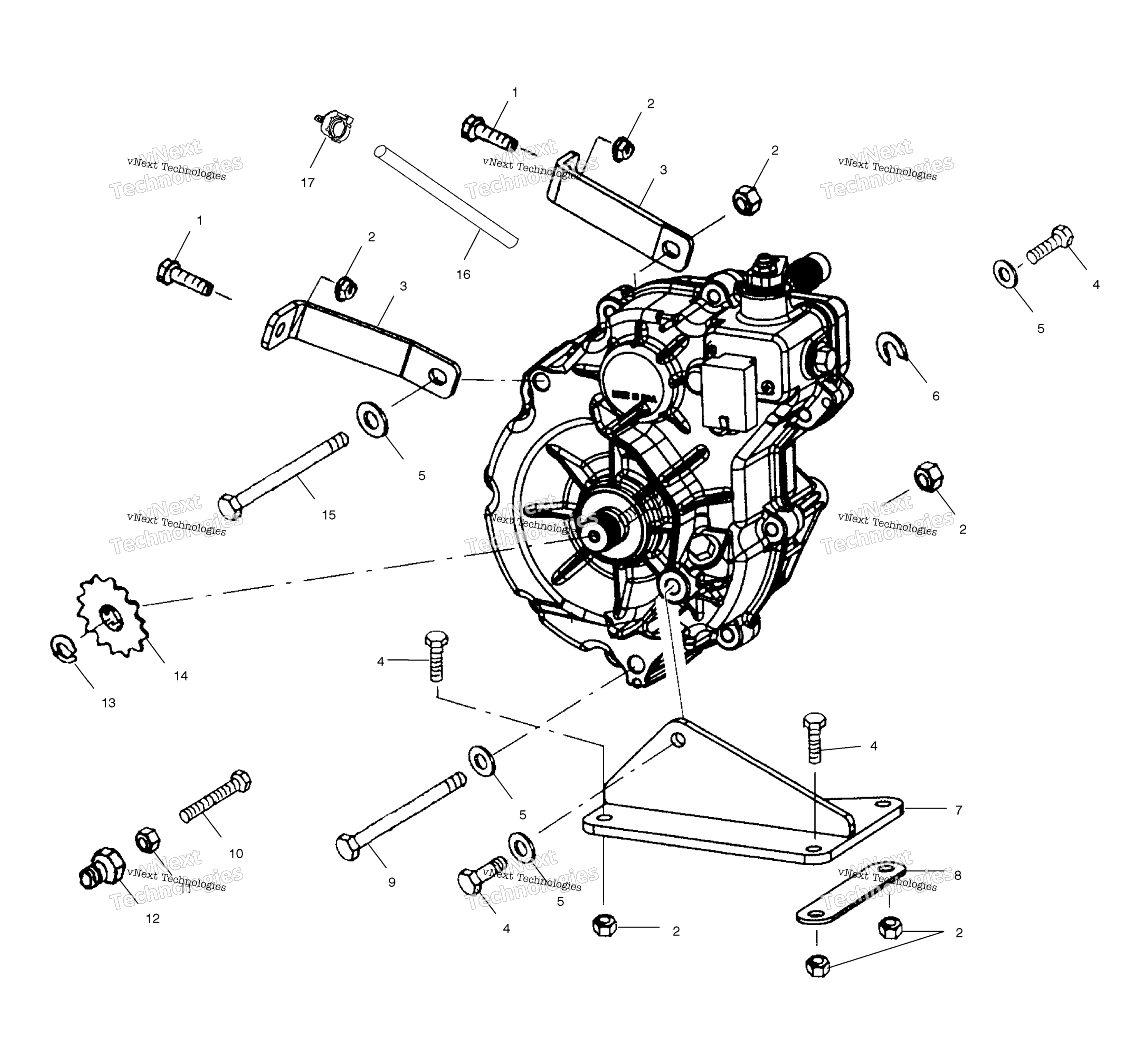 Картер редуктора Mounting