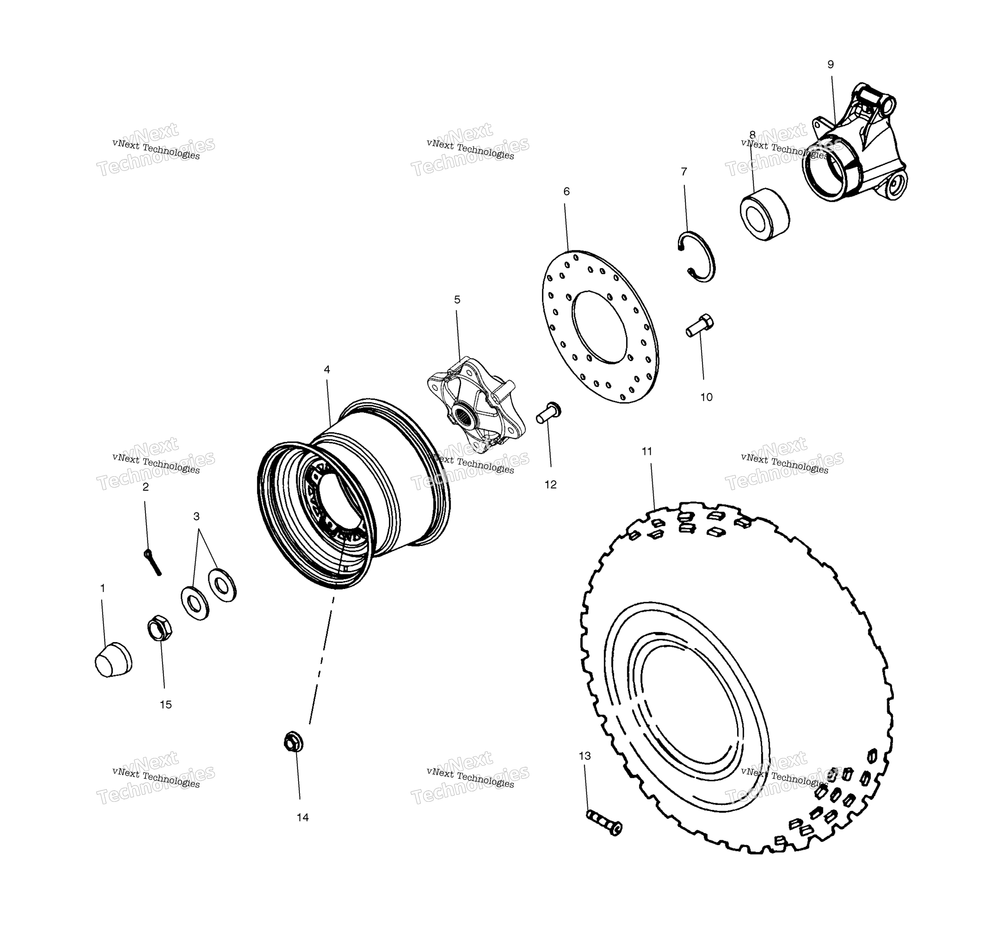 Задняя часть Wheel Drive