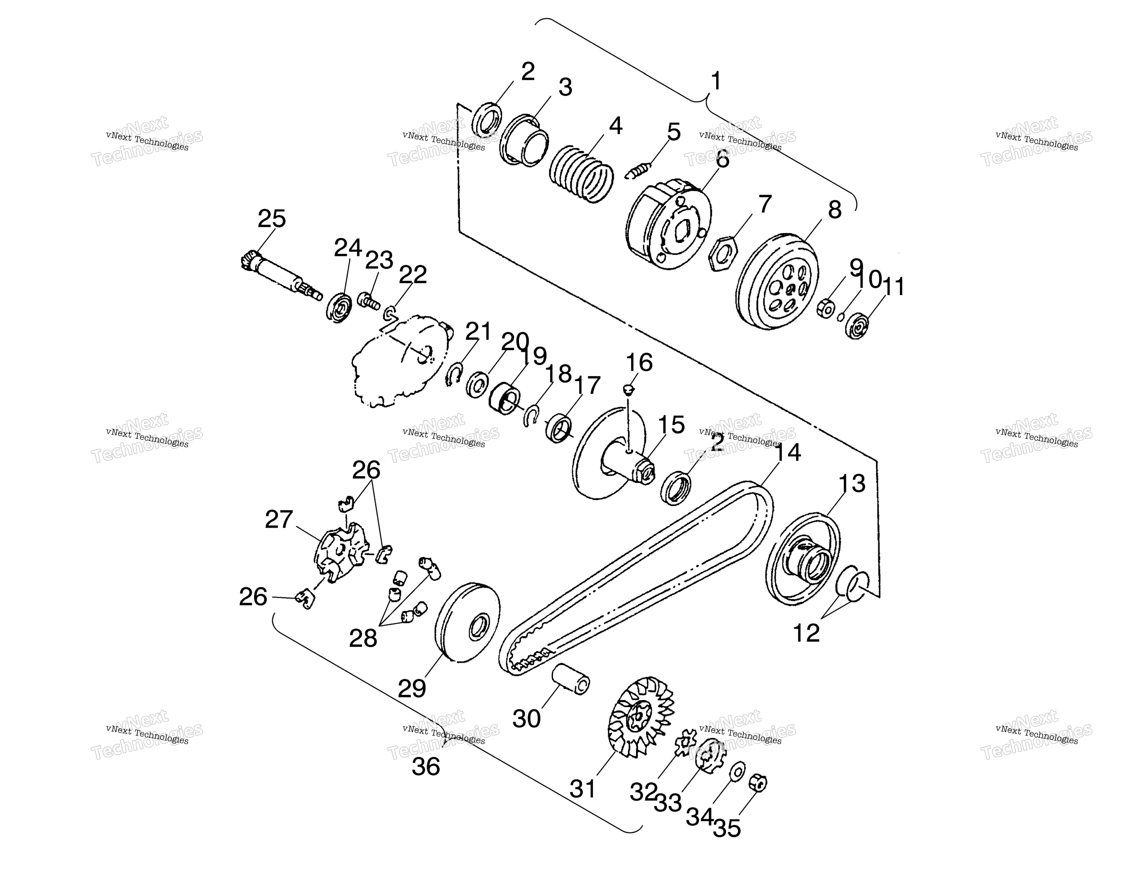 Привод Pulley A03fa09ca/Cc/Cd
