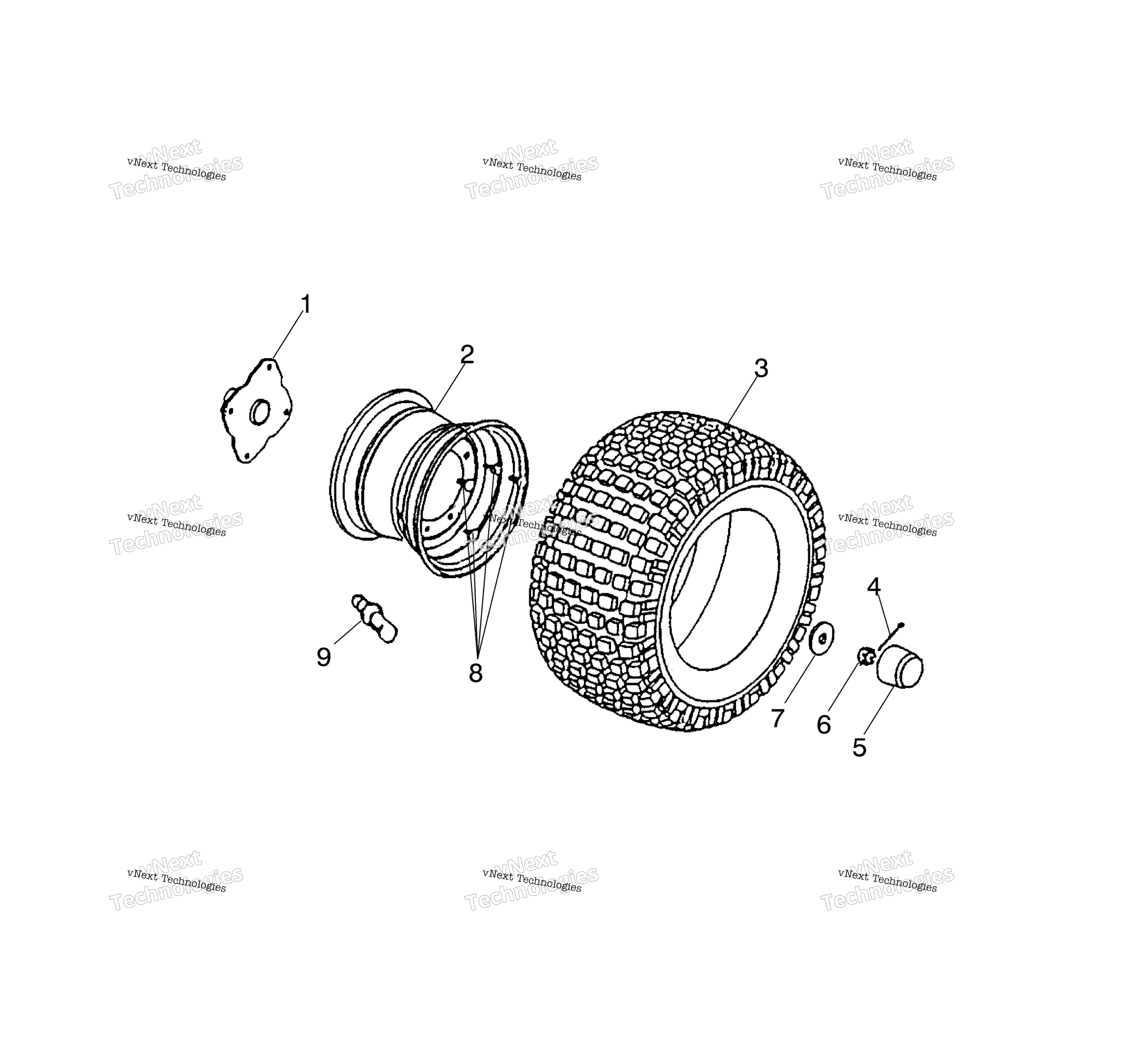 Задняя часть Wheel A03fa09ca/Cc/Cd