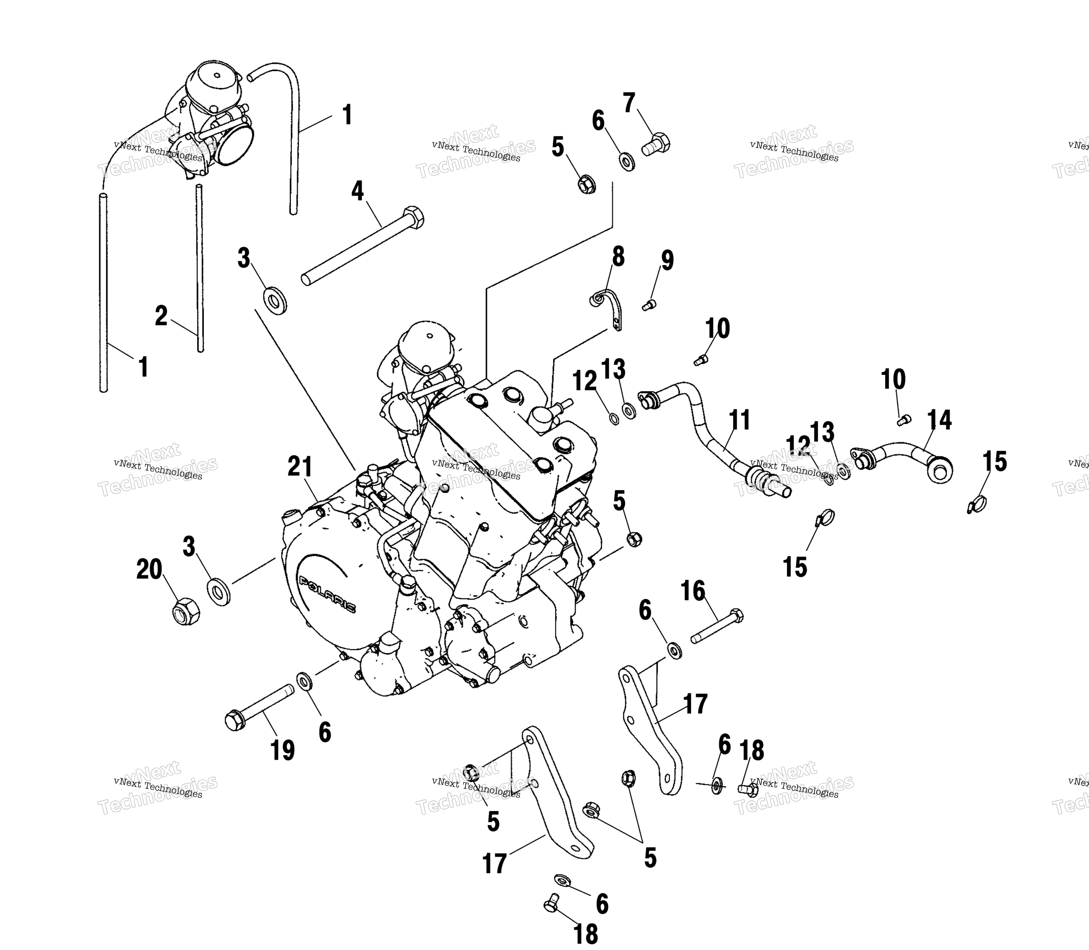 Двигатель Mounting