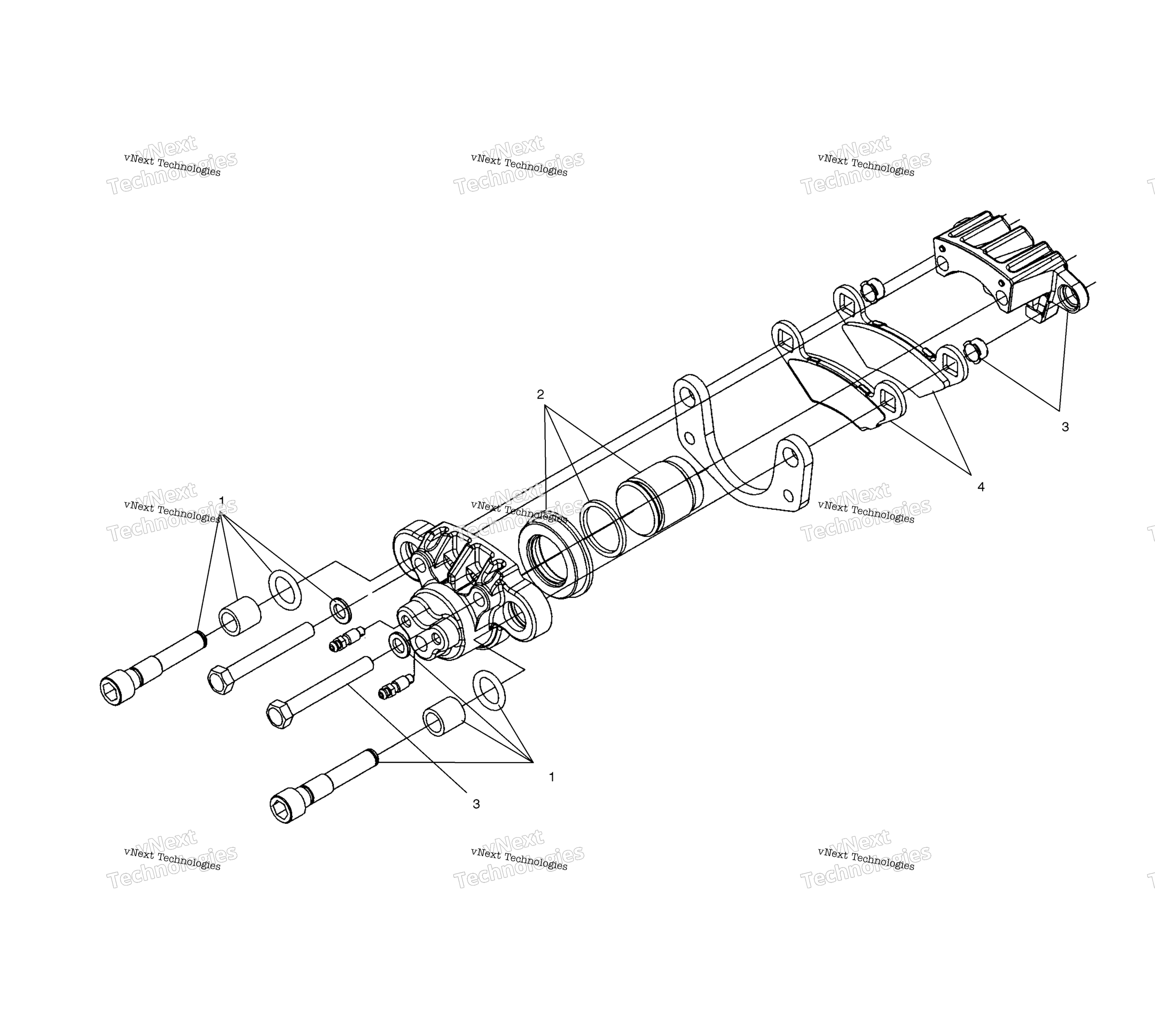 Передняя часть & Rear Caliper