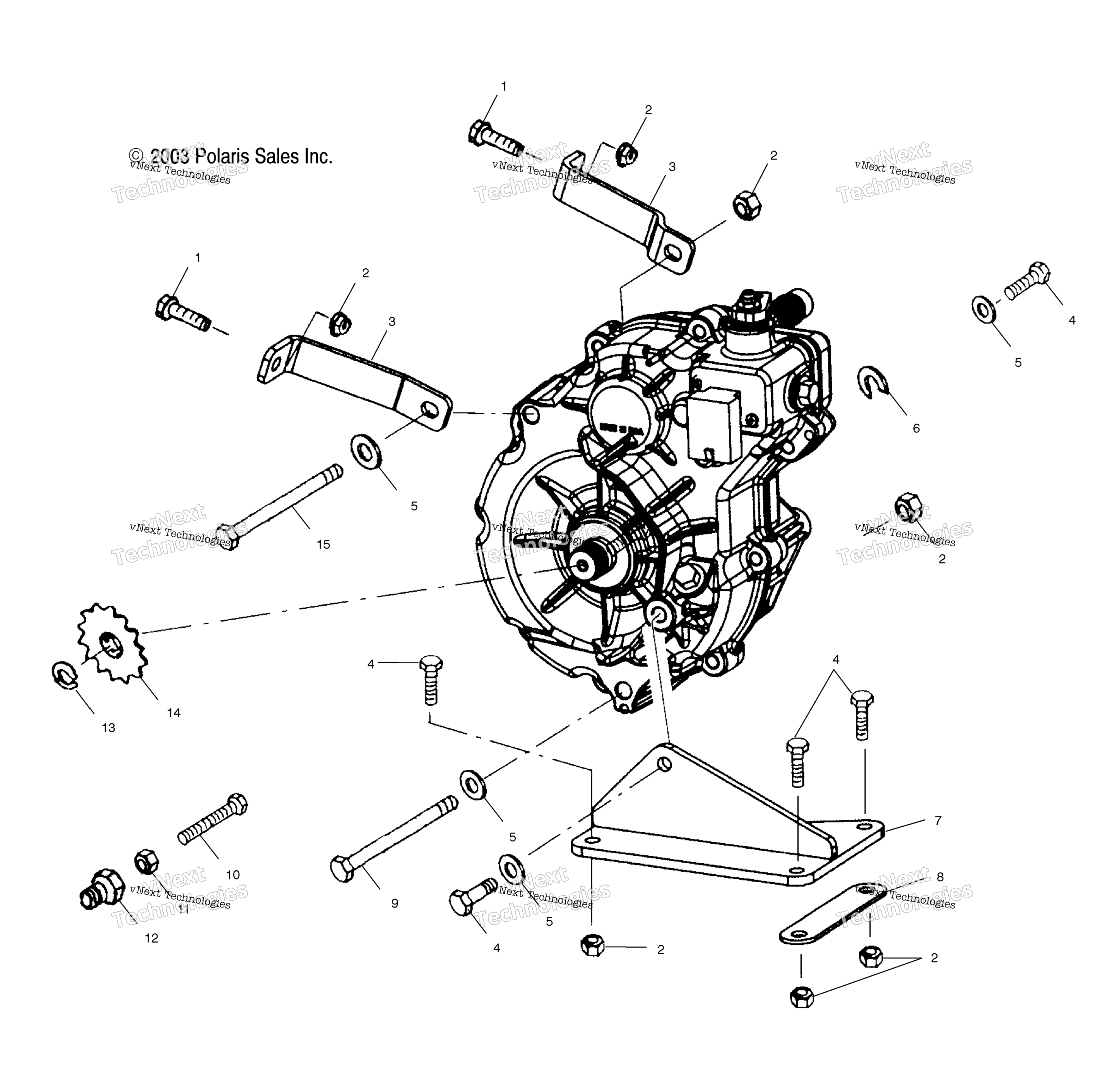 Картер редуктора Mounting