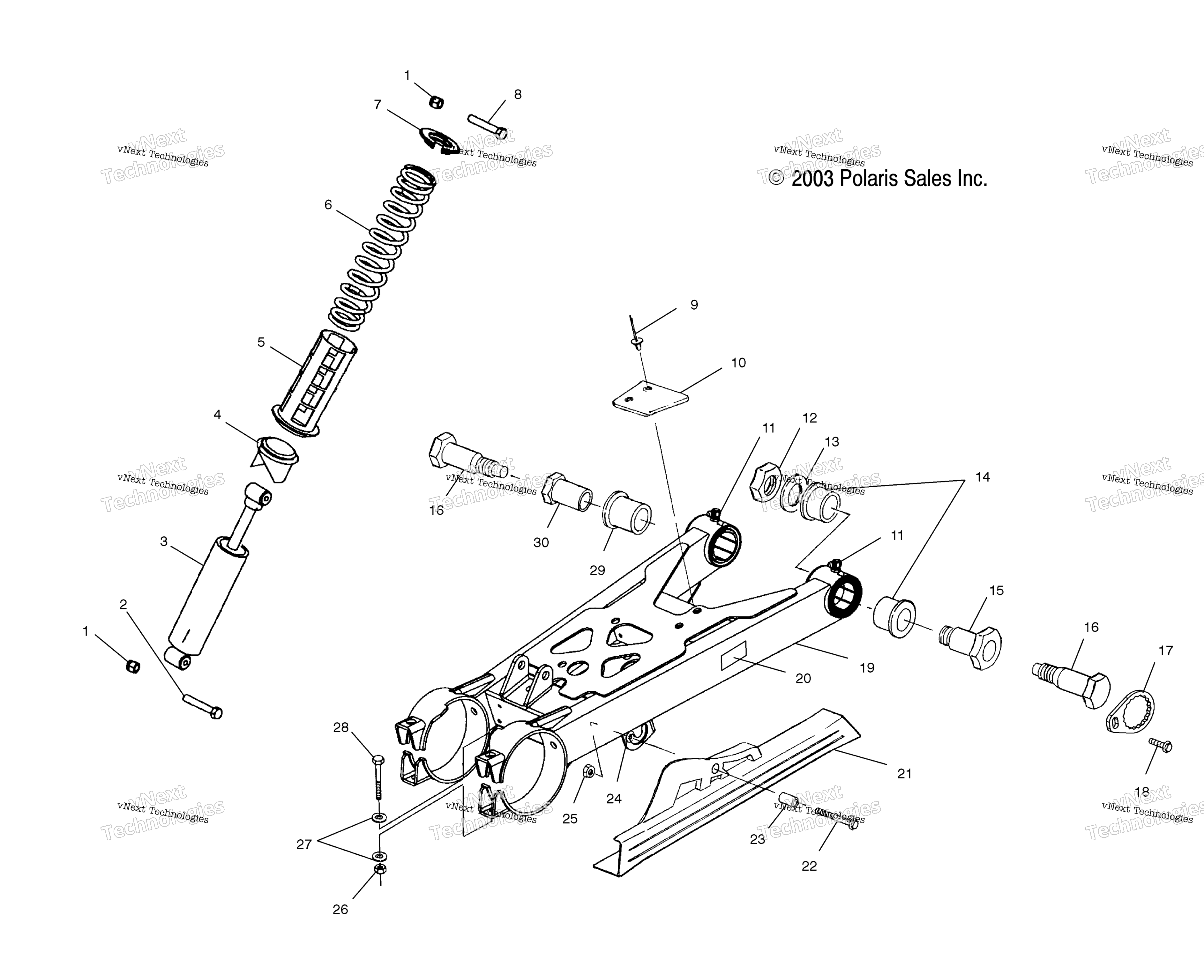 Swing Arm / Shock крепление