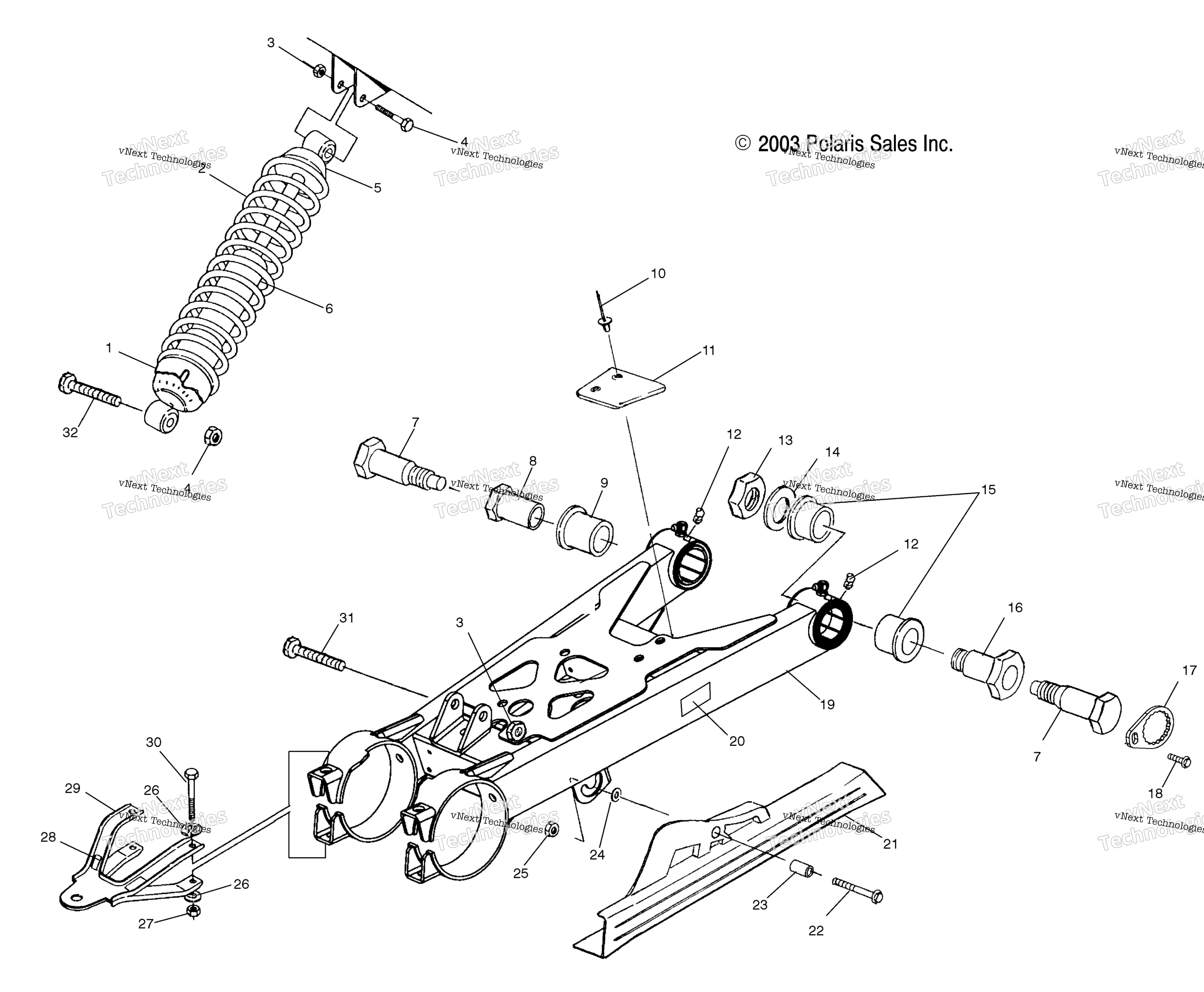 Swing Arm / Shock крепление