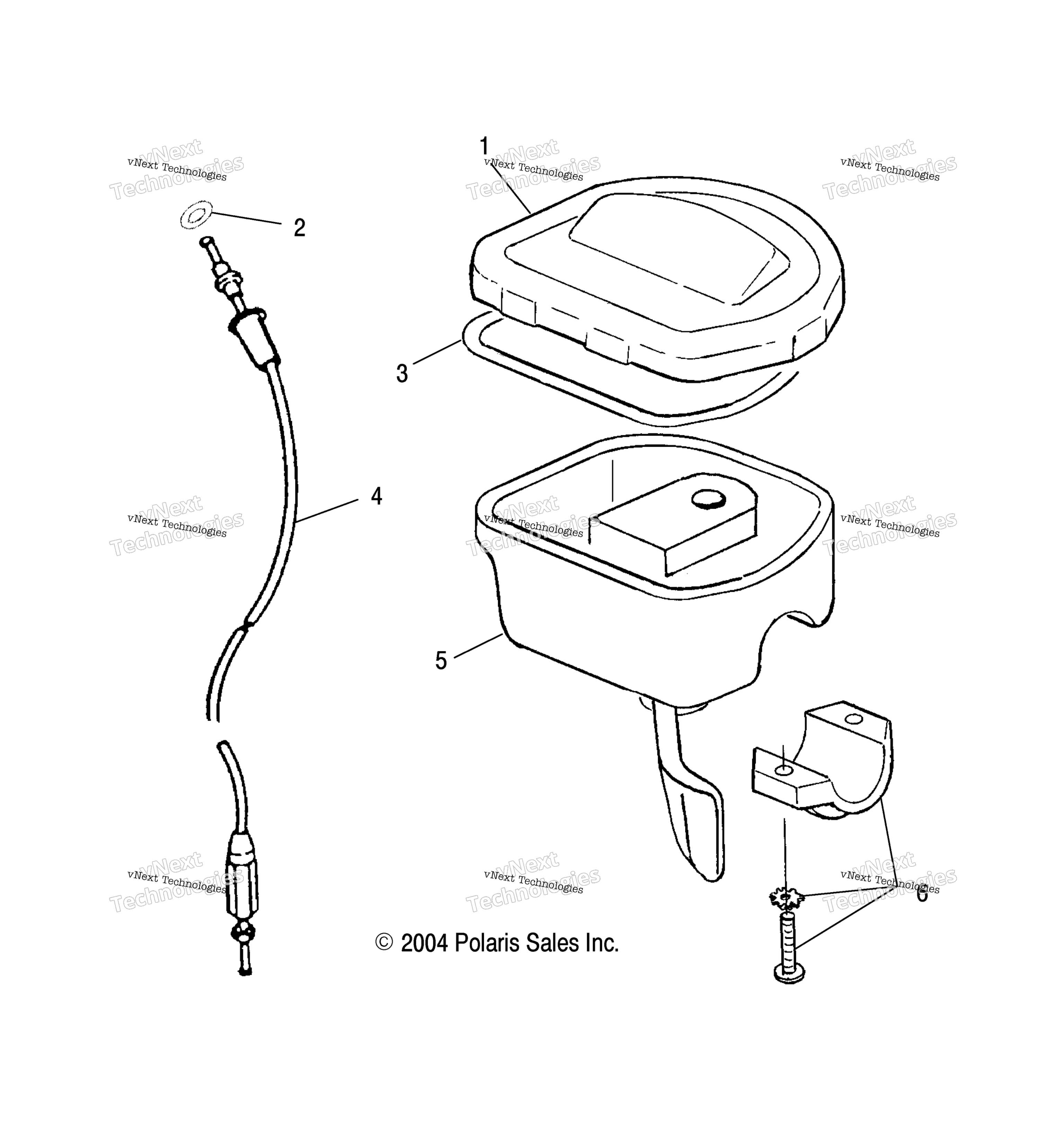 Дроссель Control/Throttle Cable