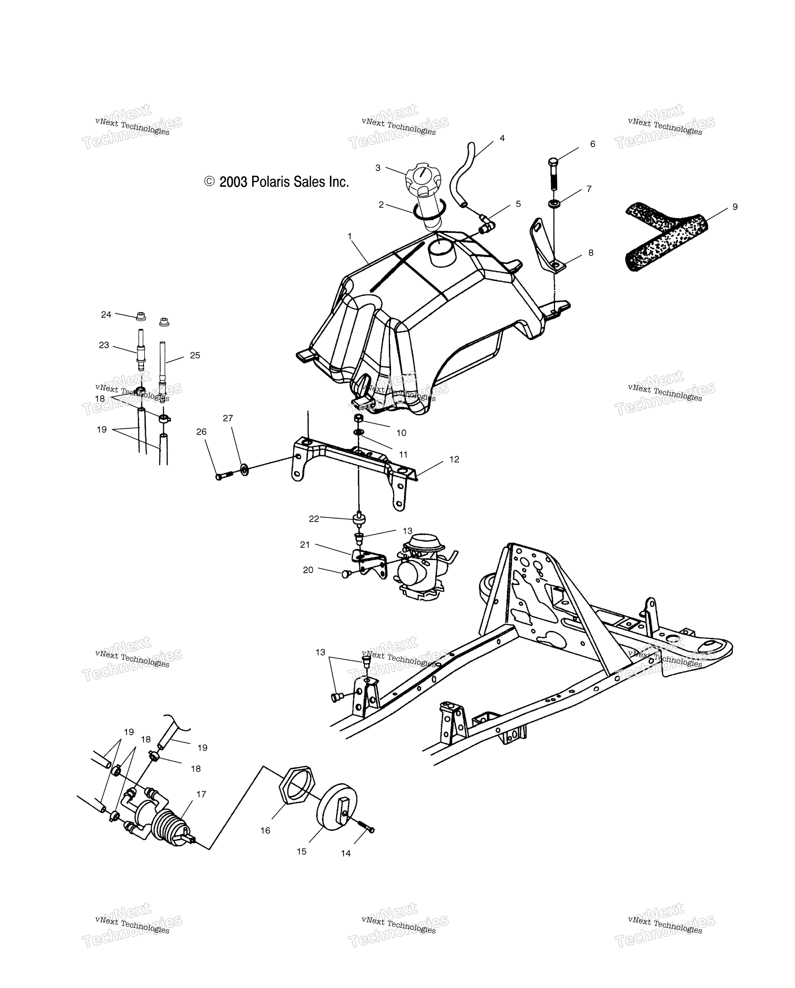 Топливный бак & Carburetor Mounting /Ab/Ac/Fb