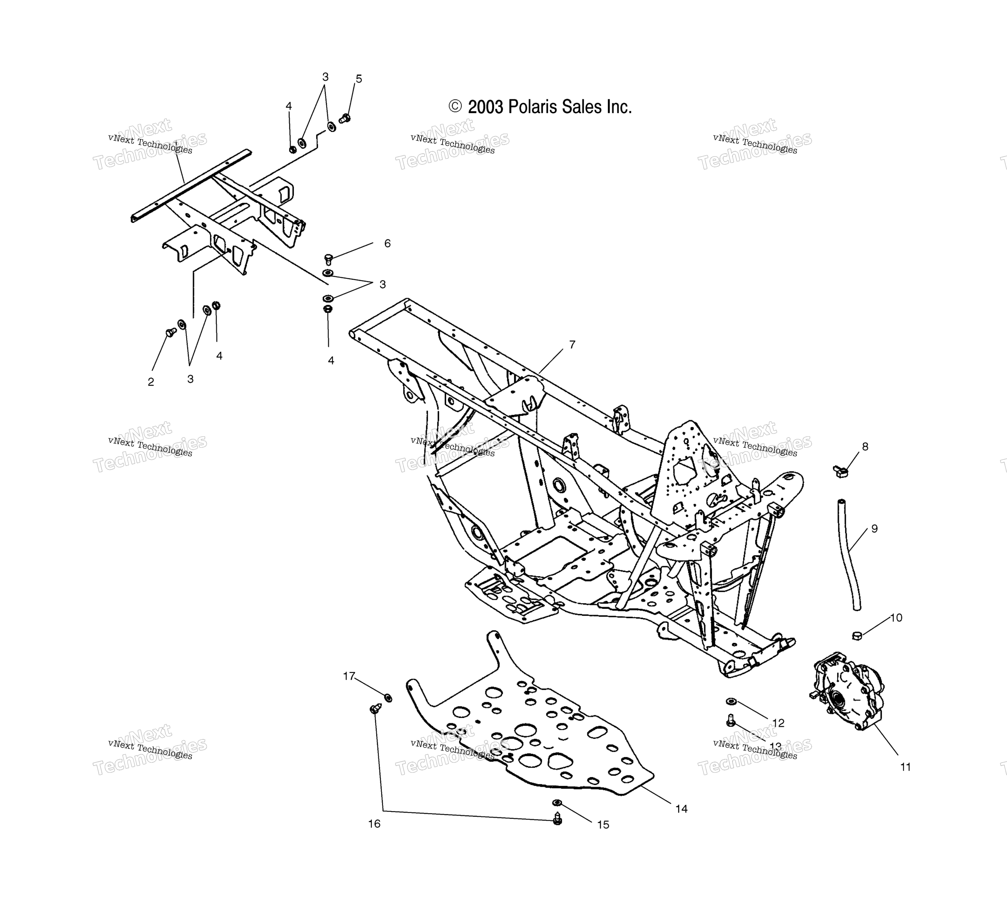 Рама Extension & Main Frame