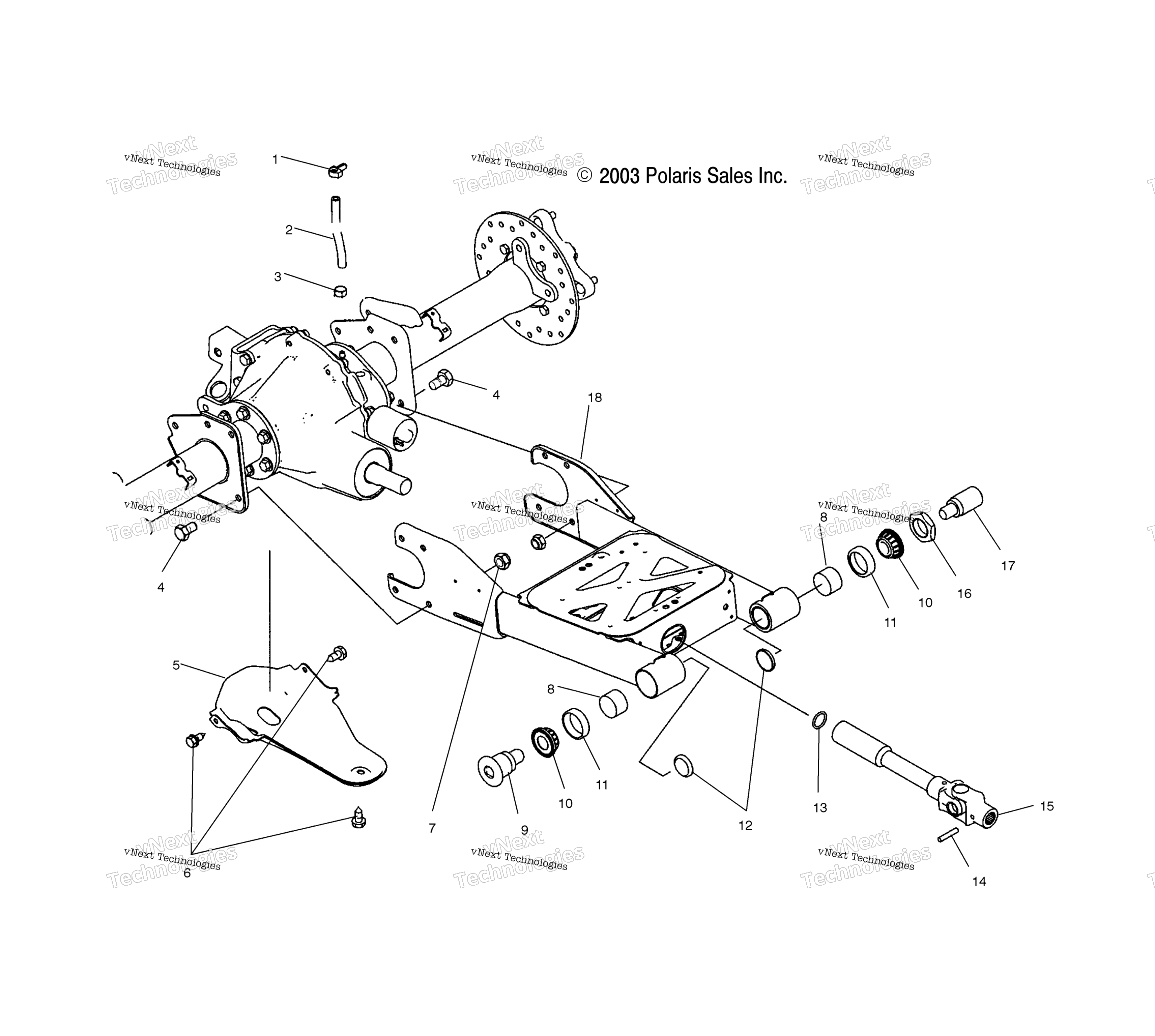Swing Arm / задний мост крепление