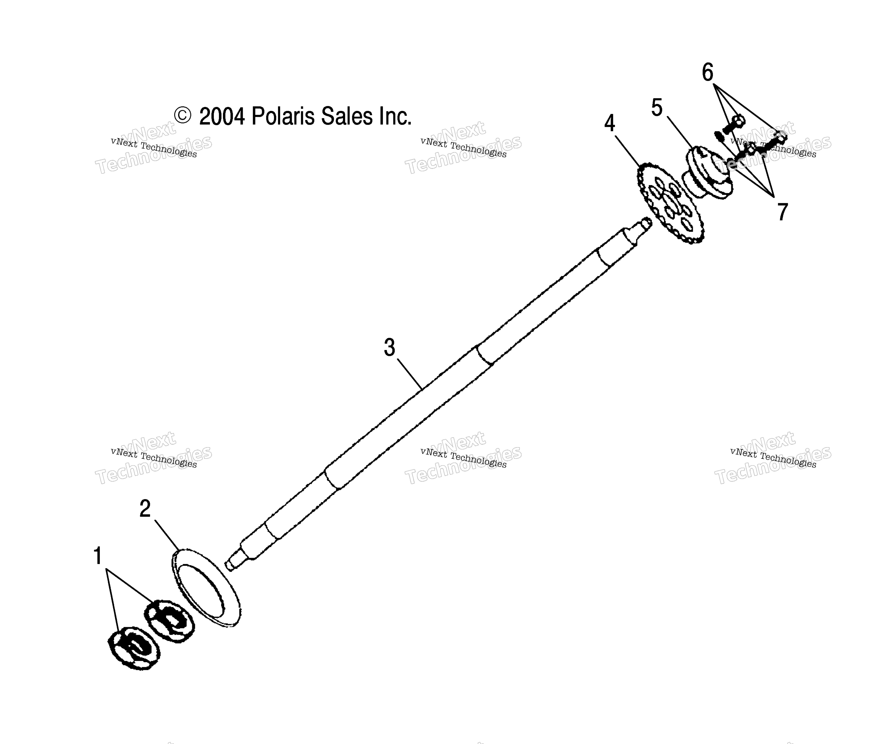 Задняя часть Wheel Axle