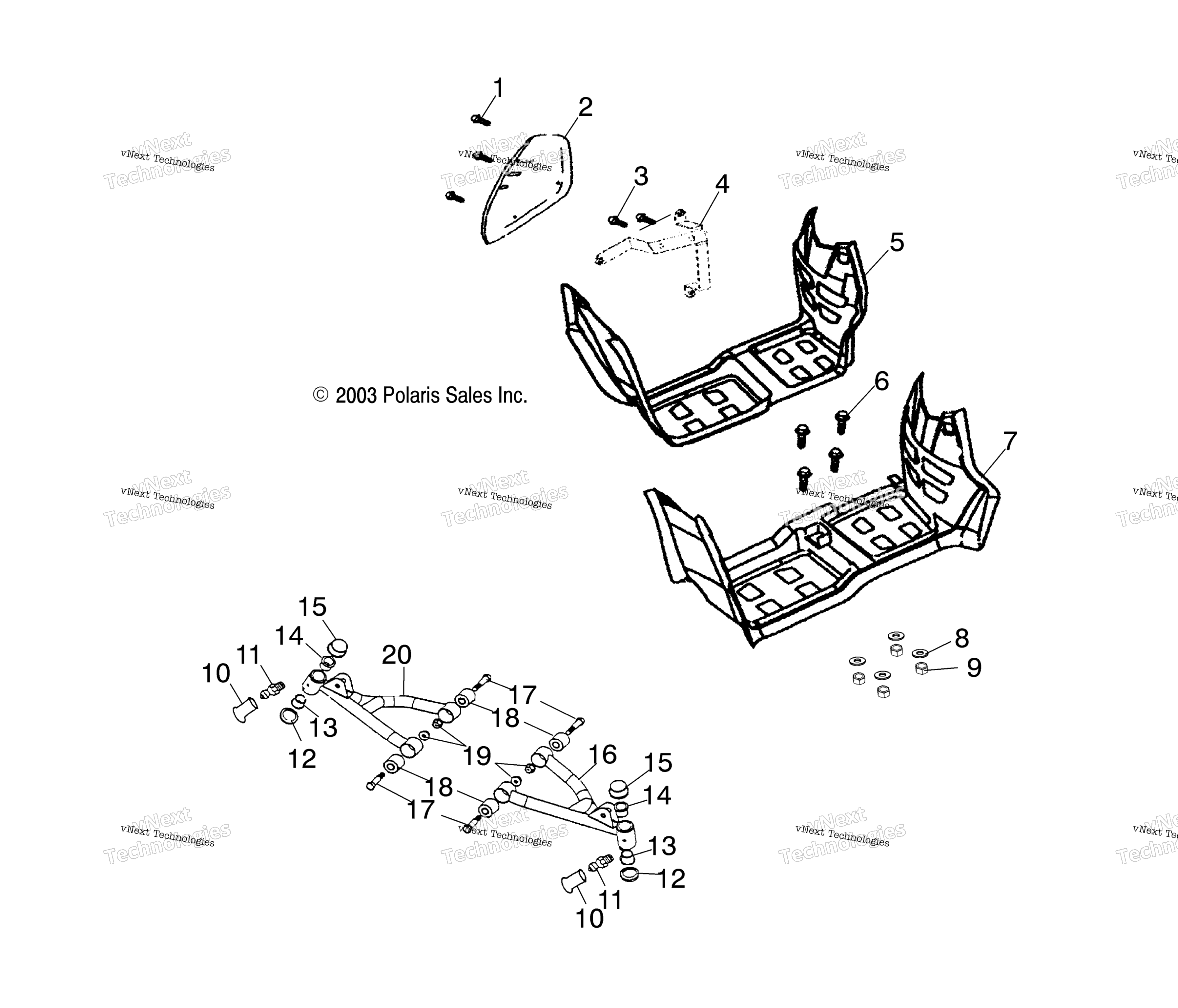 Swing Arm / Footrest / Cb