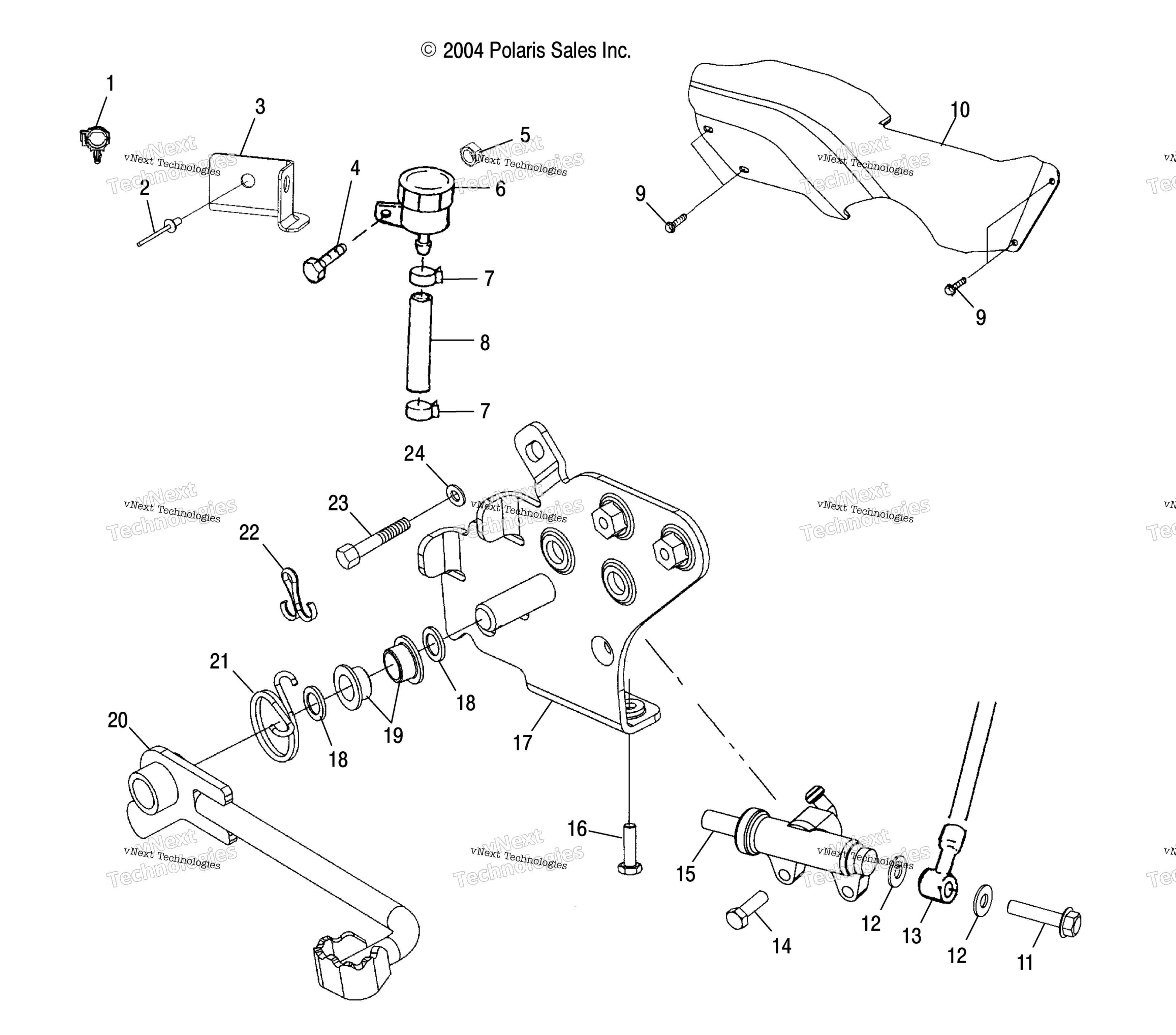 Задняя часть Brake Master Cylinder /Cb