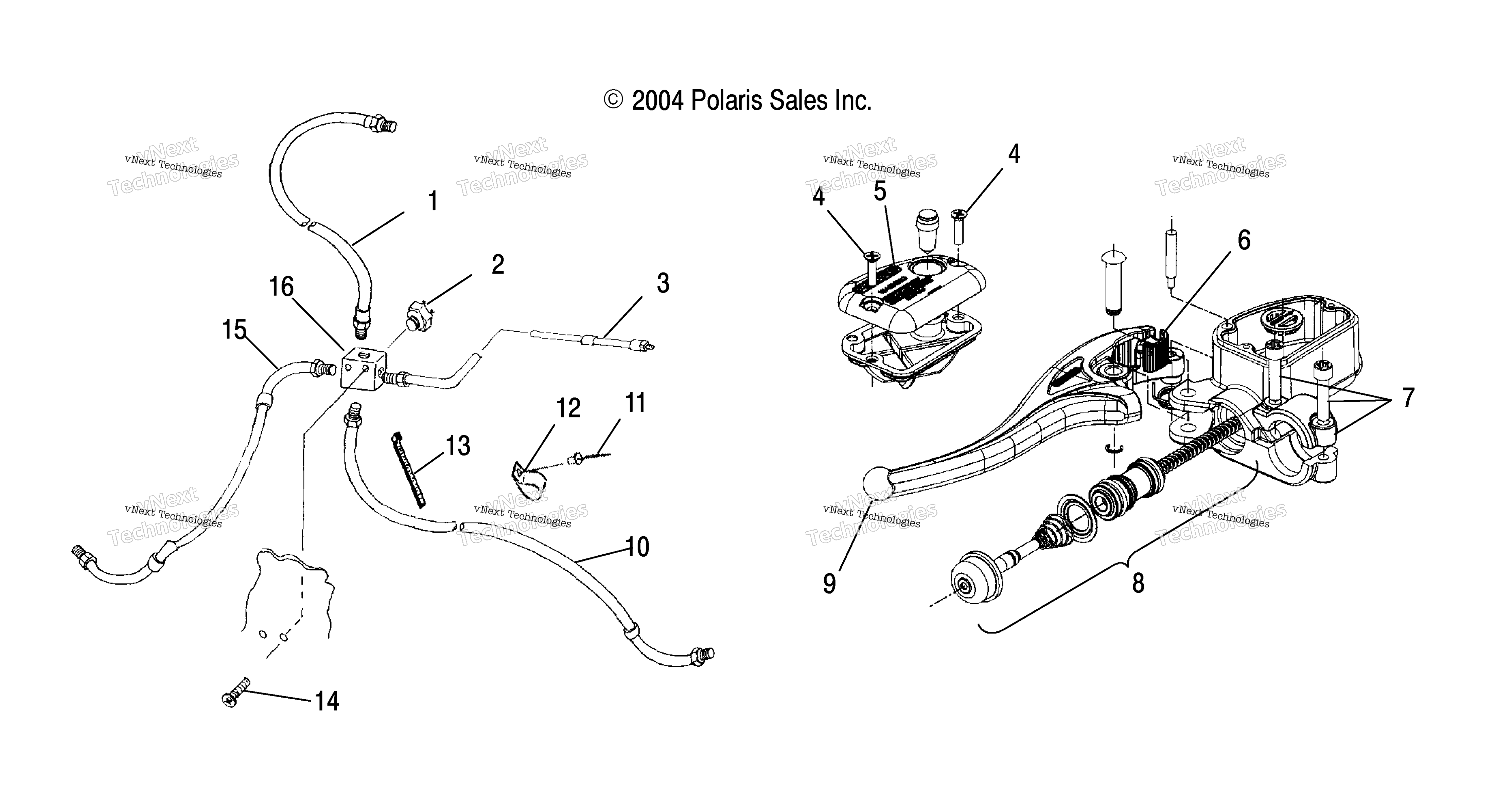 Органы управления Master Cylinder/Brake Line /Fa