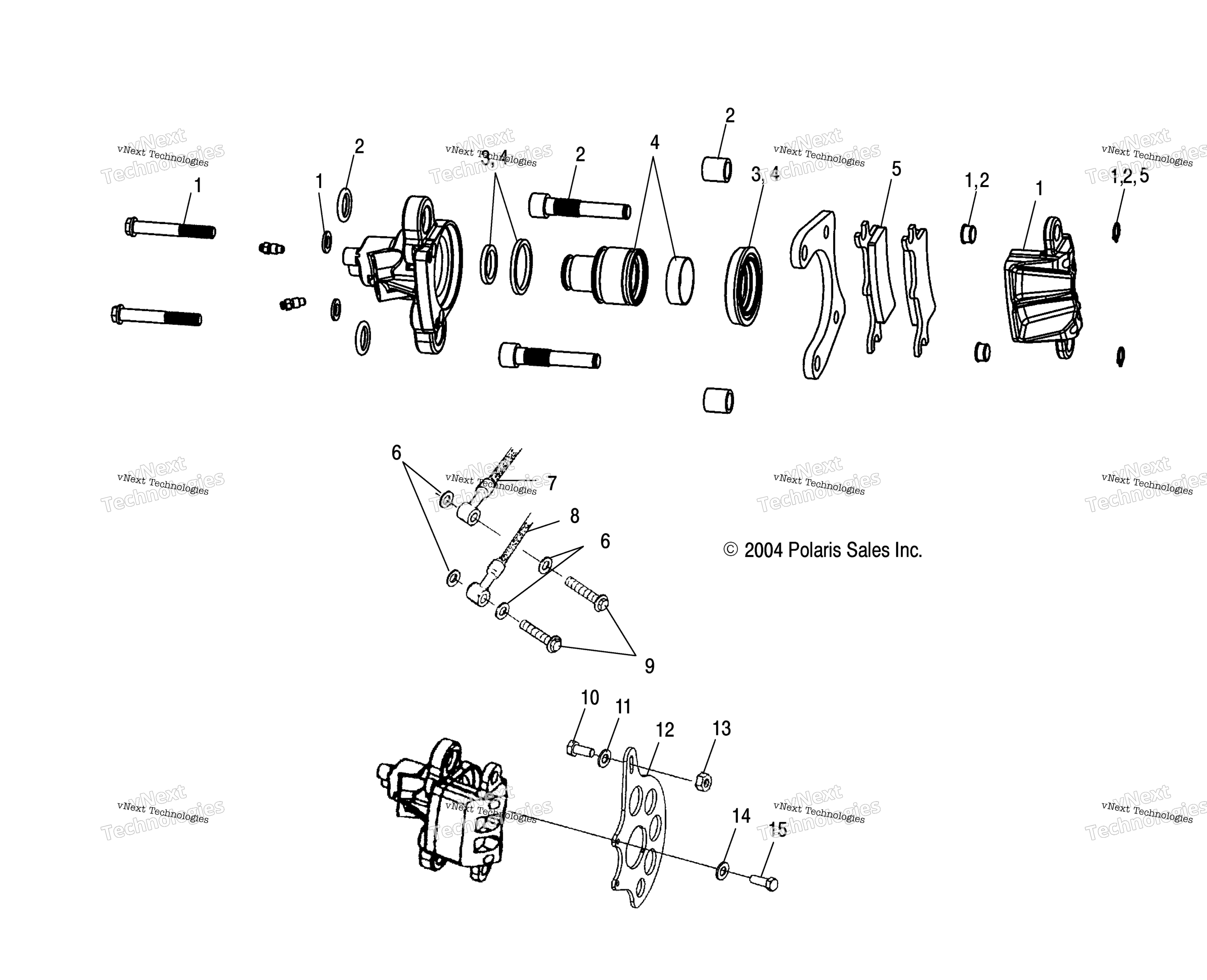 Задняя часть Caliper Mounting /Fa