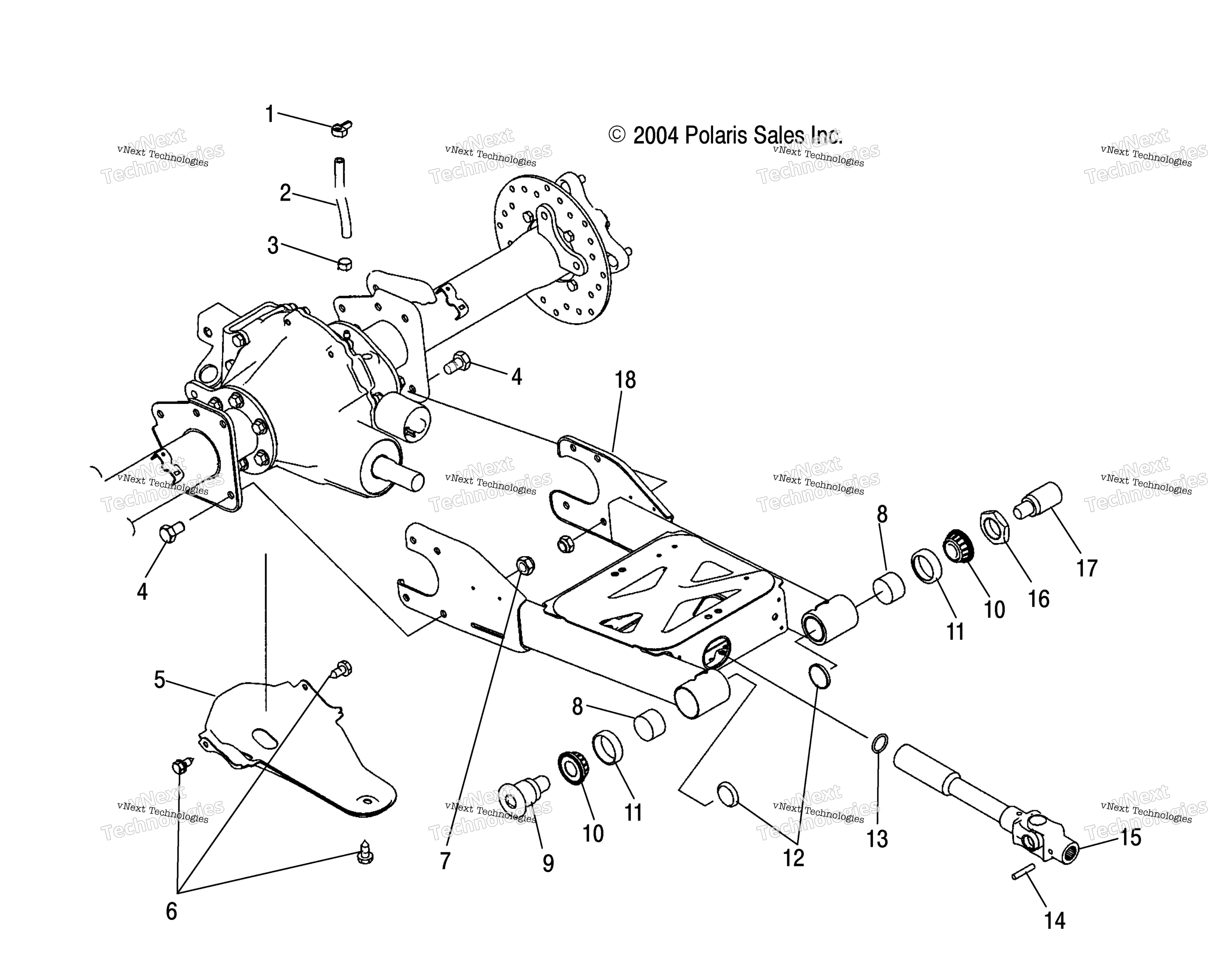 Swing Arm / задний мост крепление
