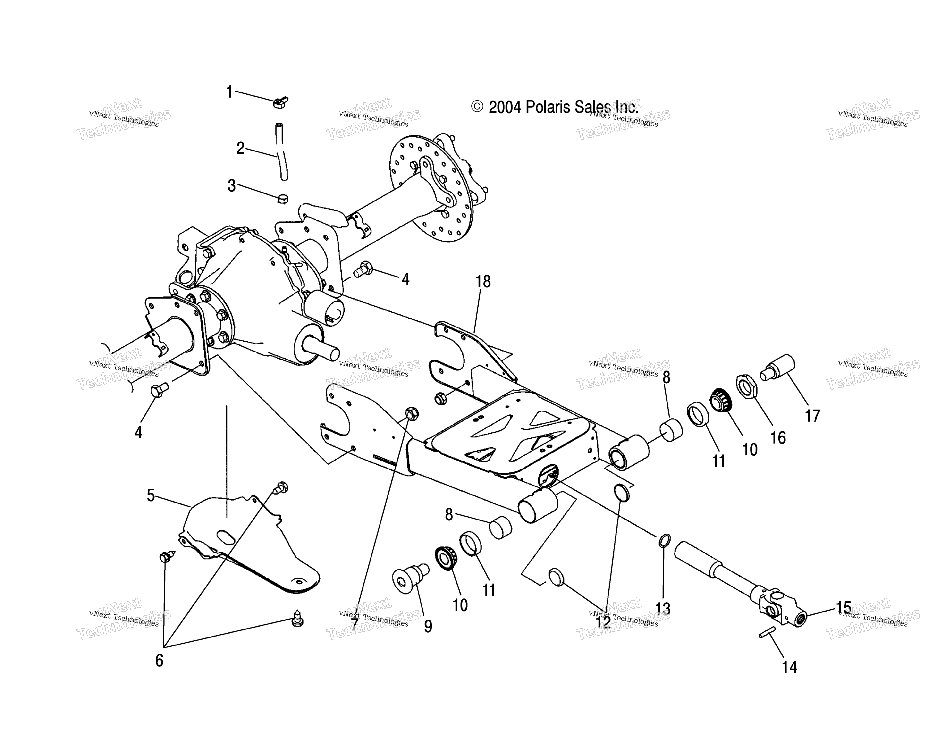 Swing Arm / задний мост крепление