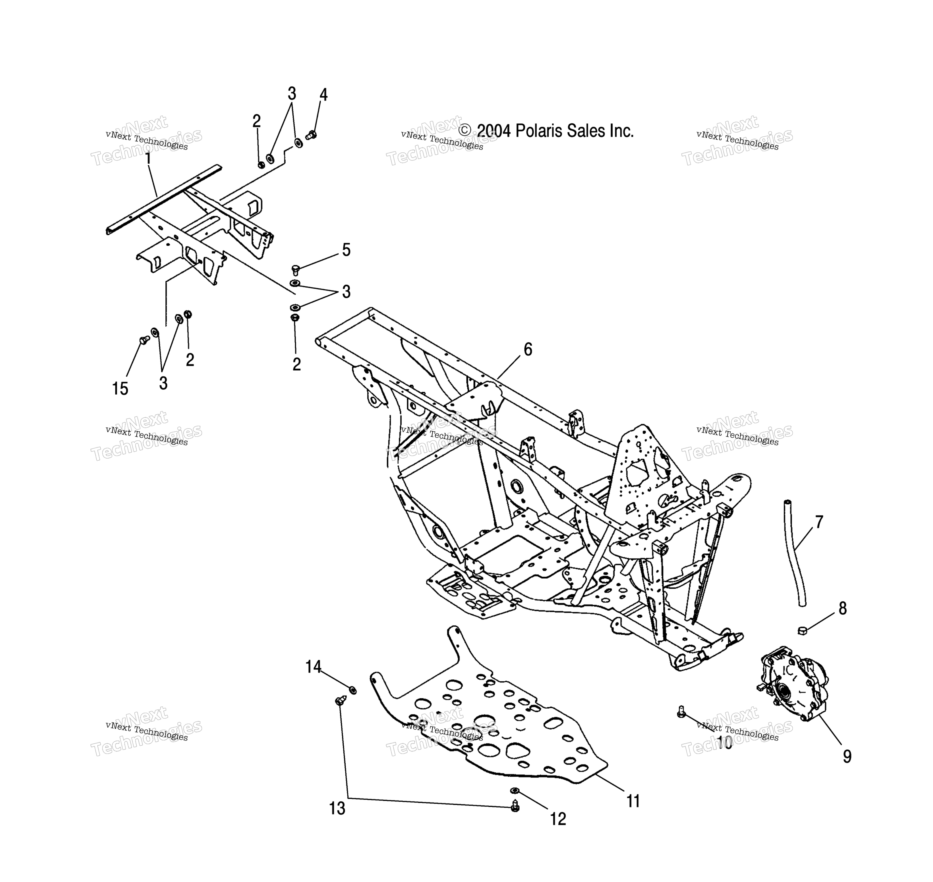 Рама Extension & Main Frame /Ab/Ac
