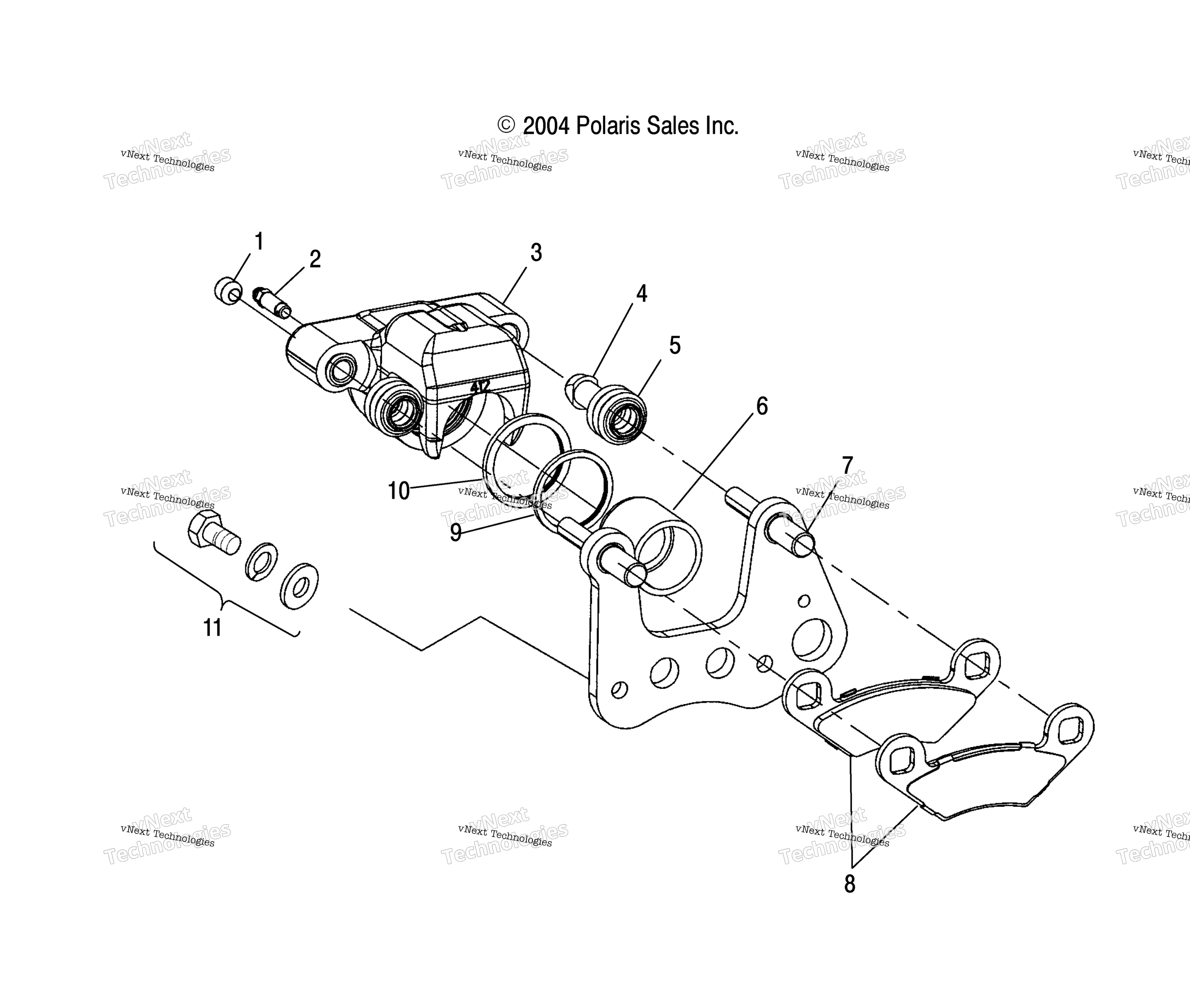 Передняя часть Brake Caliper /Ab/Ac